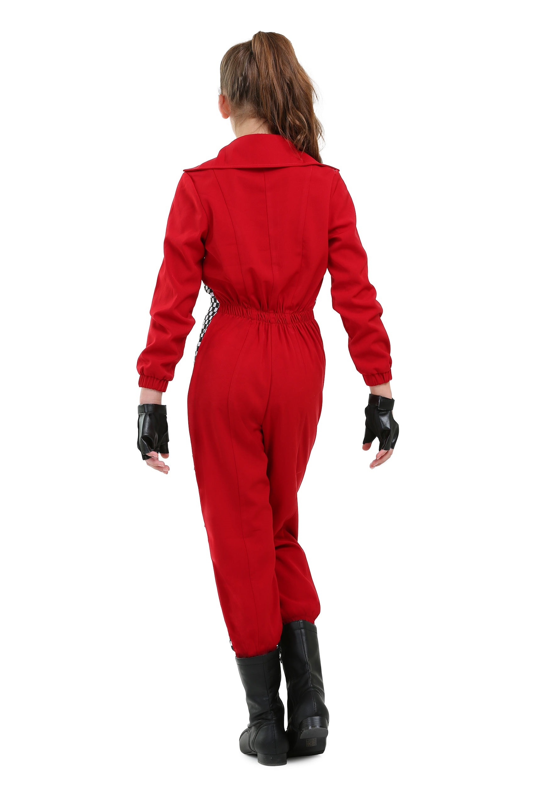 Girl's Racer Jumpsuit Costume