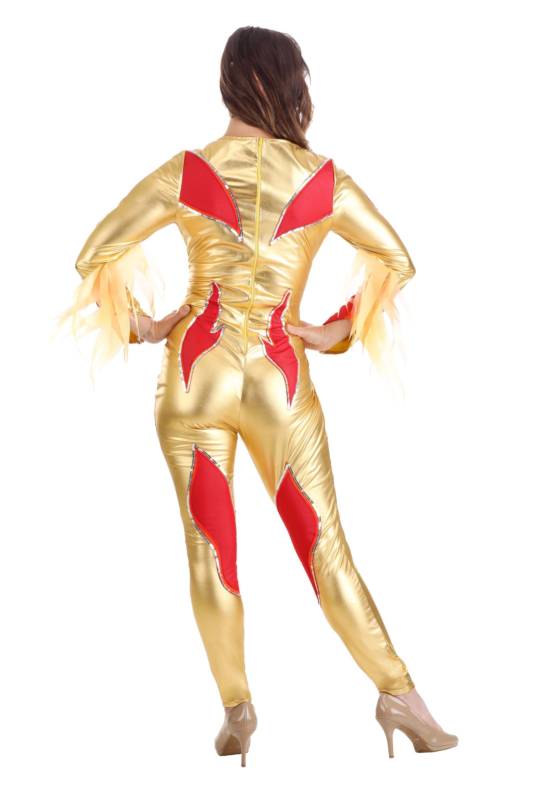 Women's Blades of Glory Fire Jumpsuit Costume