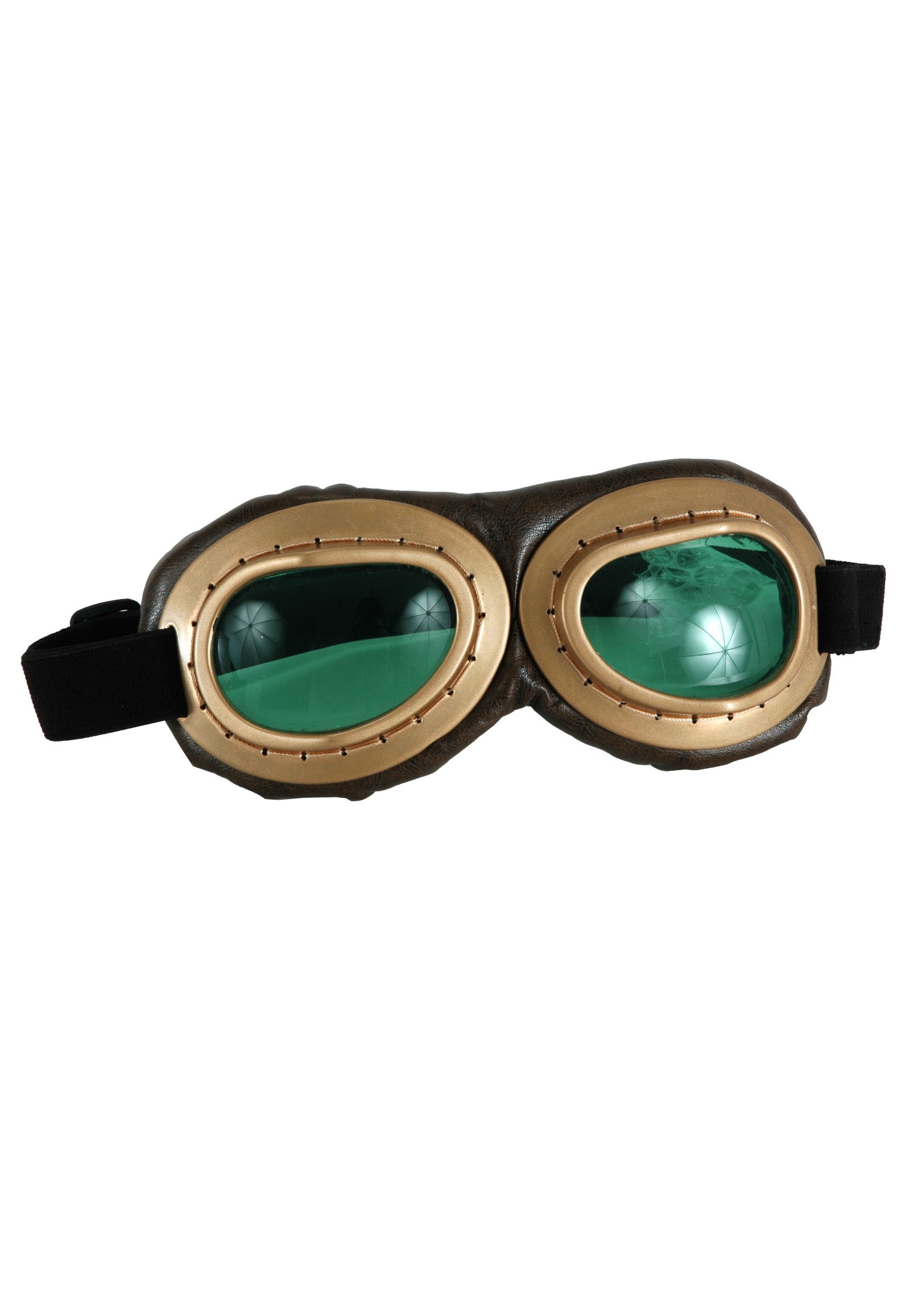 Gold Costume Aviator Goggles Accessory