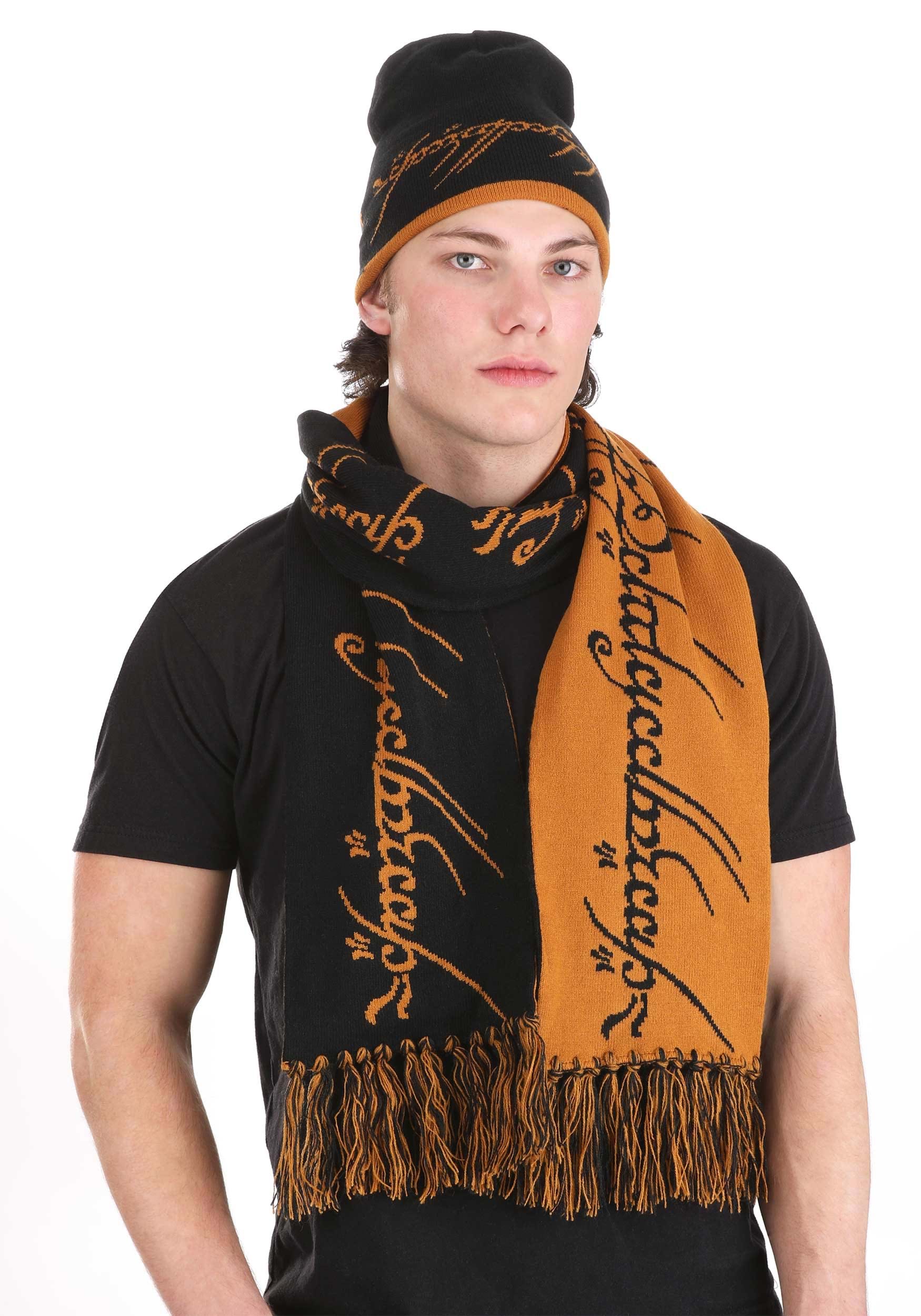 Lord of the Rings One Ring Winter Knit Hat & Scarf Set