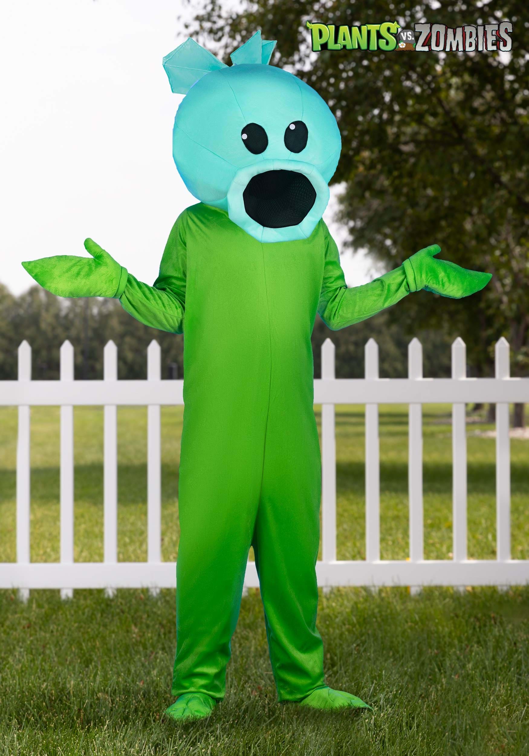 Plants Vs Zombies Snow Pea Adult Costume Jumpsuit