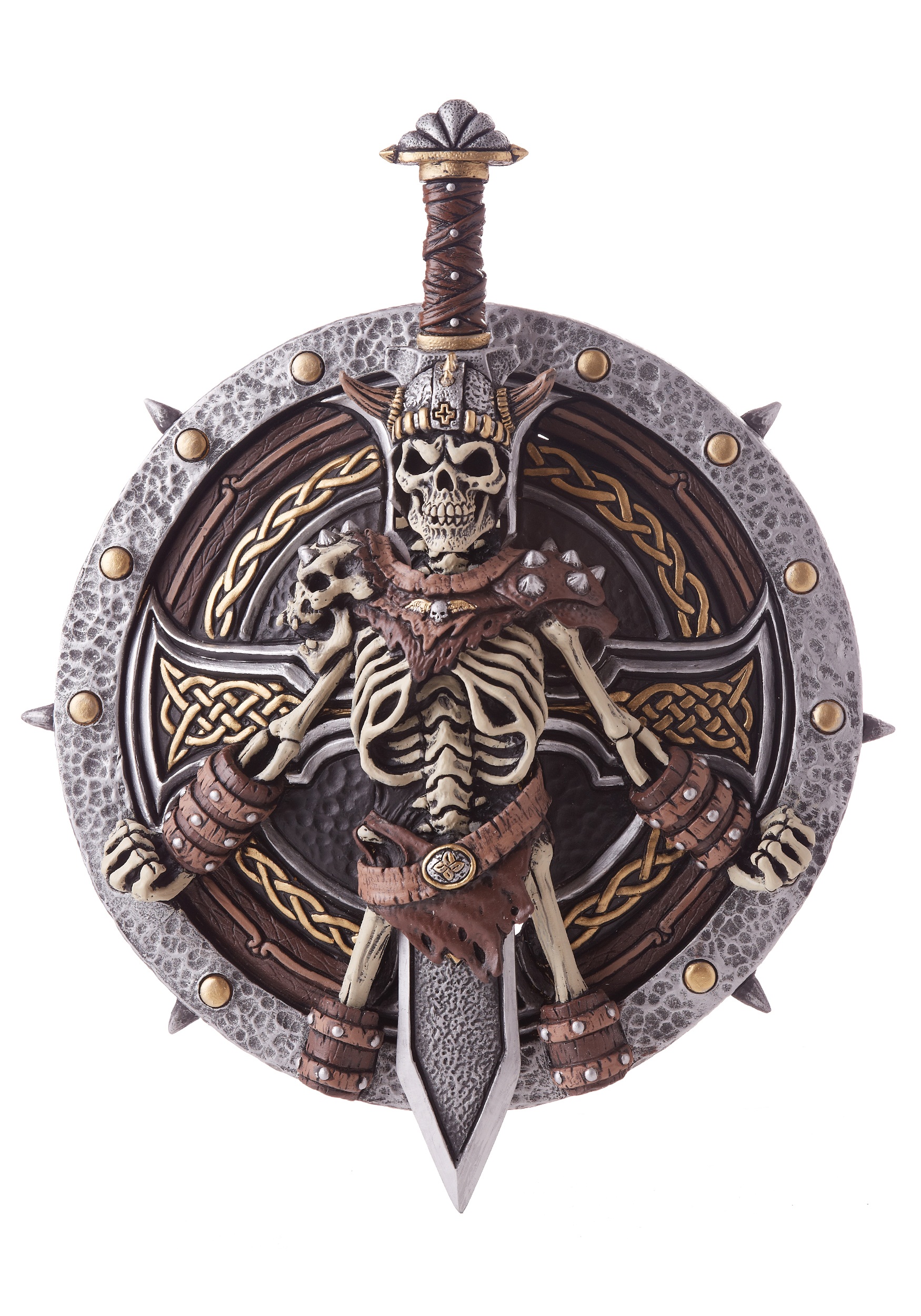 Viking Lord Skeleton Shield & Sword