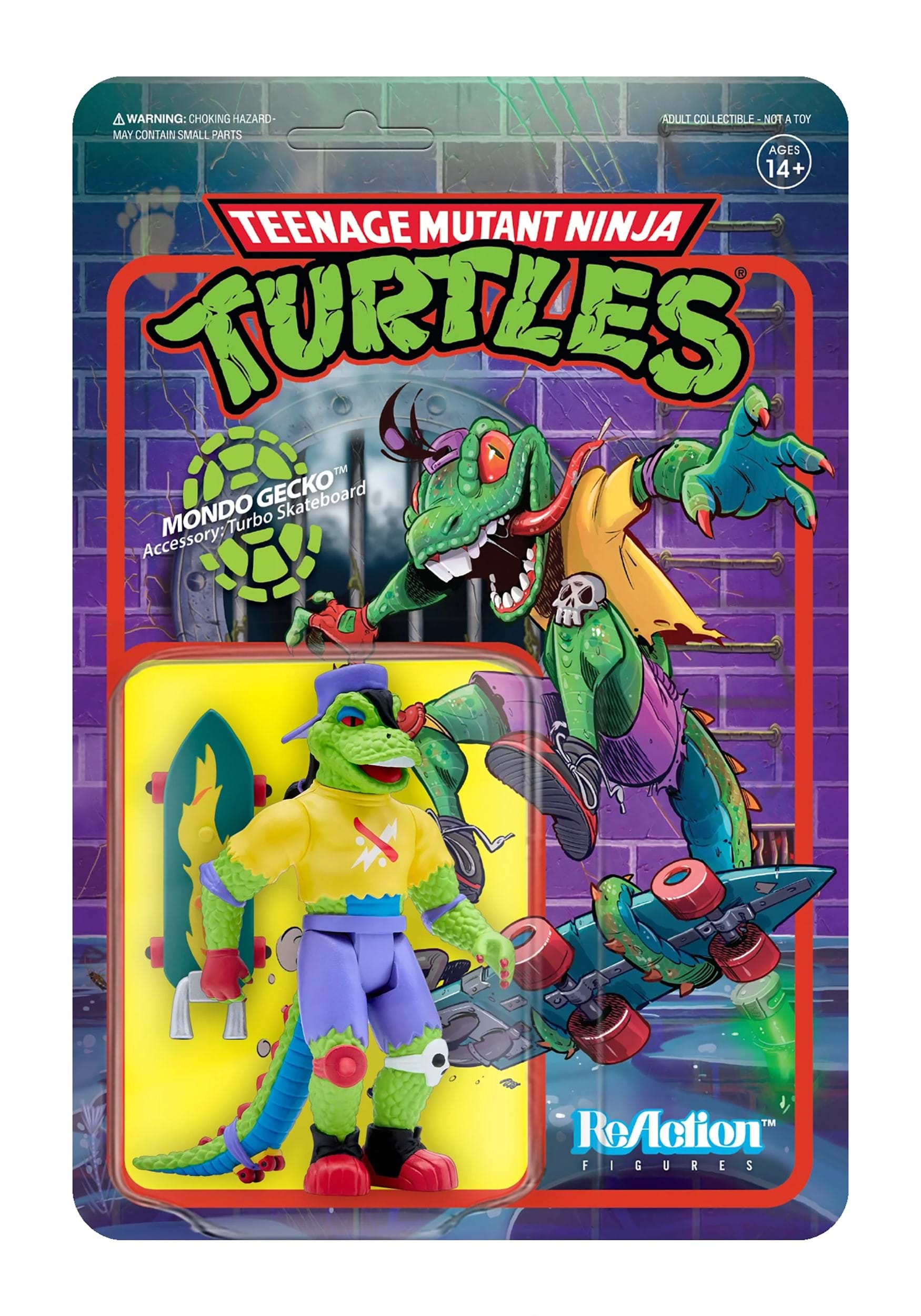 Teenage Mutant Ninja Turtles Reaction Wave 4 Mondo Gecko Action Figure 1 Teenage Mutant Ninja Turtles Reaction Wave 4 Mondo Gecko Action Figure