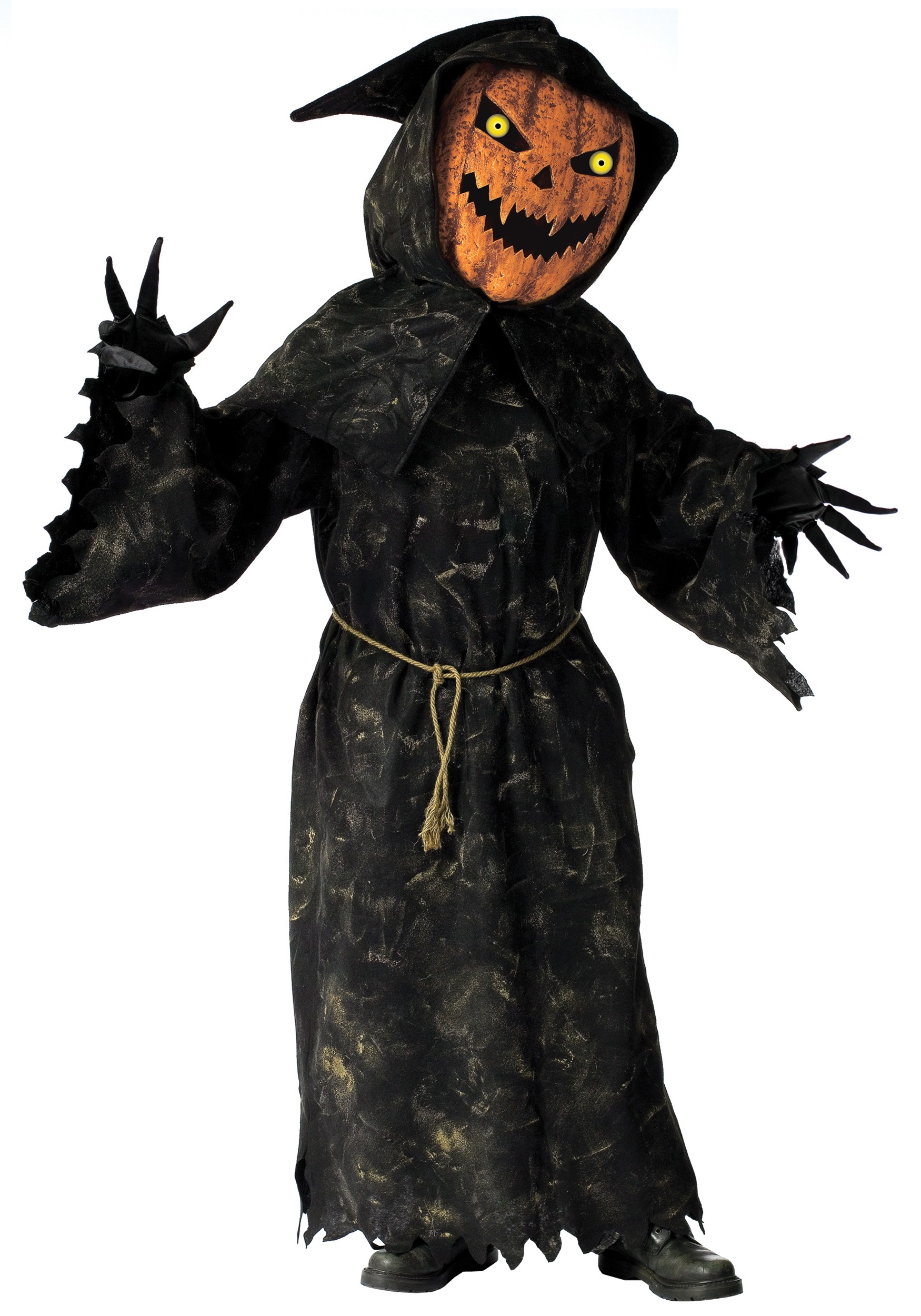 Scary Pumpkin Bobble Eyes Adult Costume