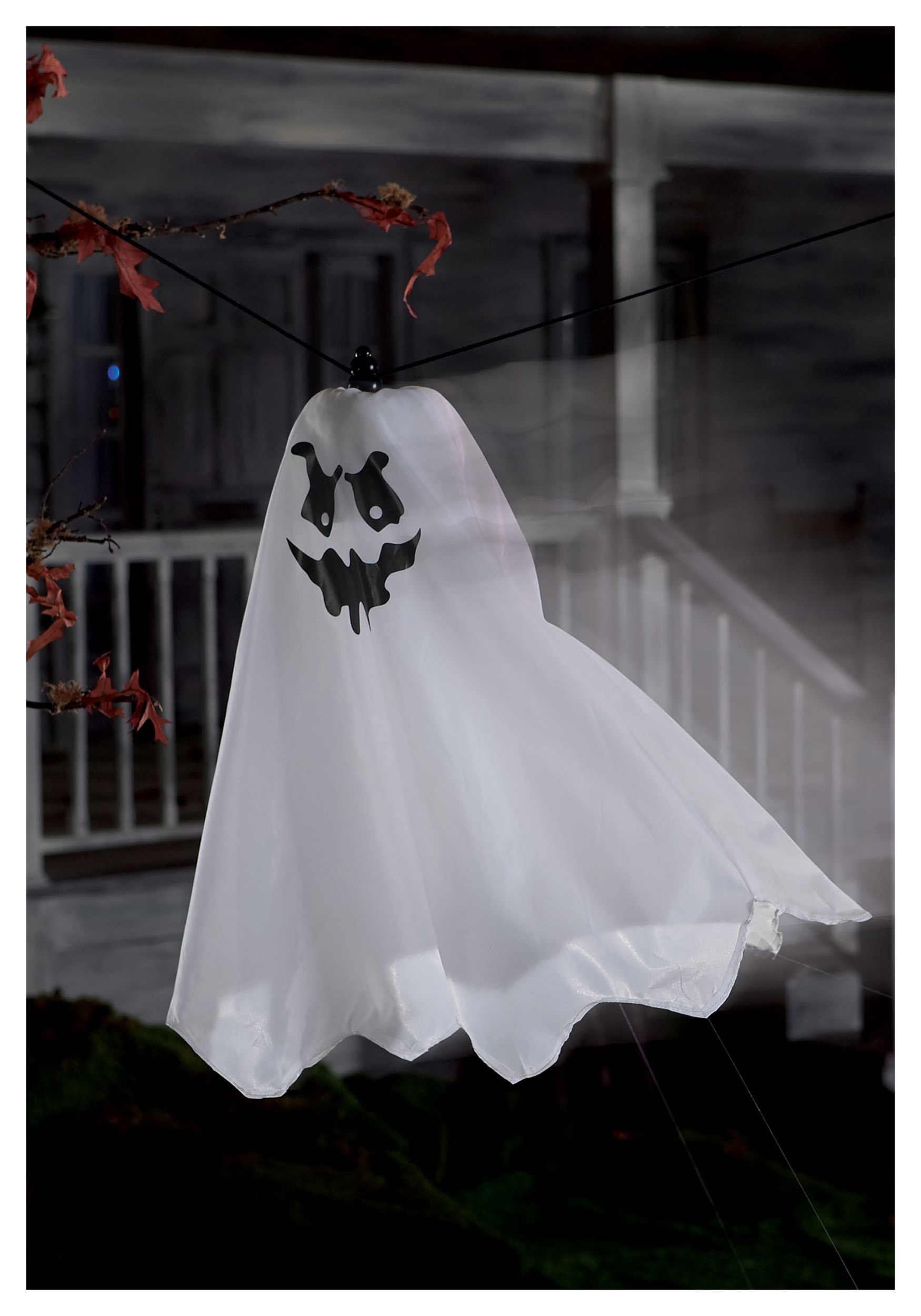 28-Inch Flying Spooky White Ghost Decoration 1 28-Inch Flying Spooky White Ghost Decoration