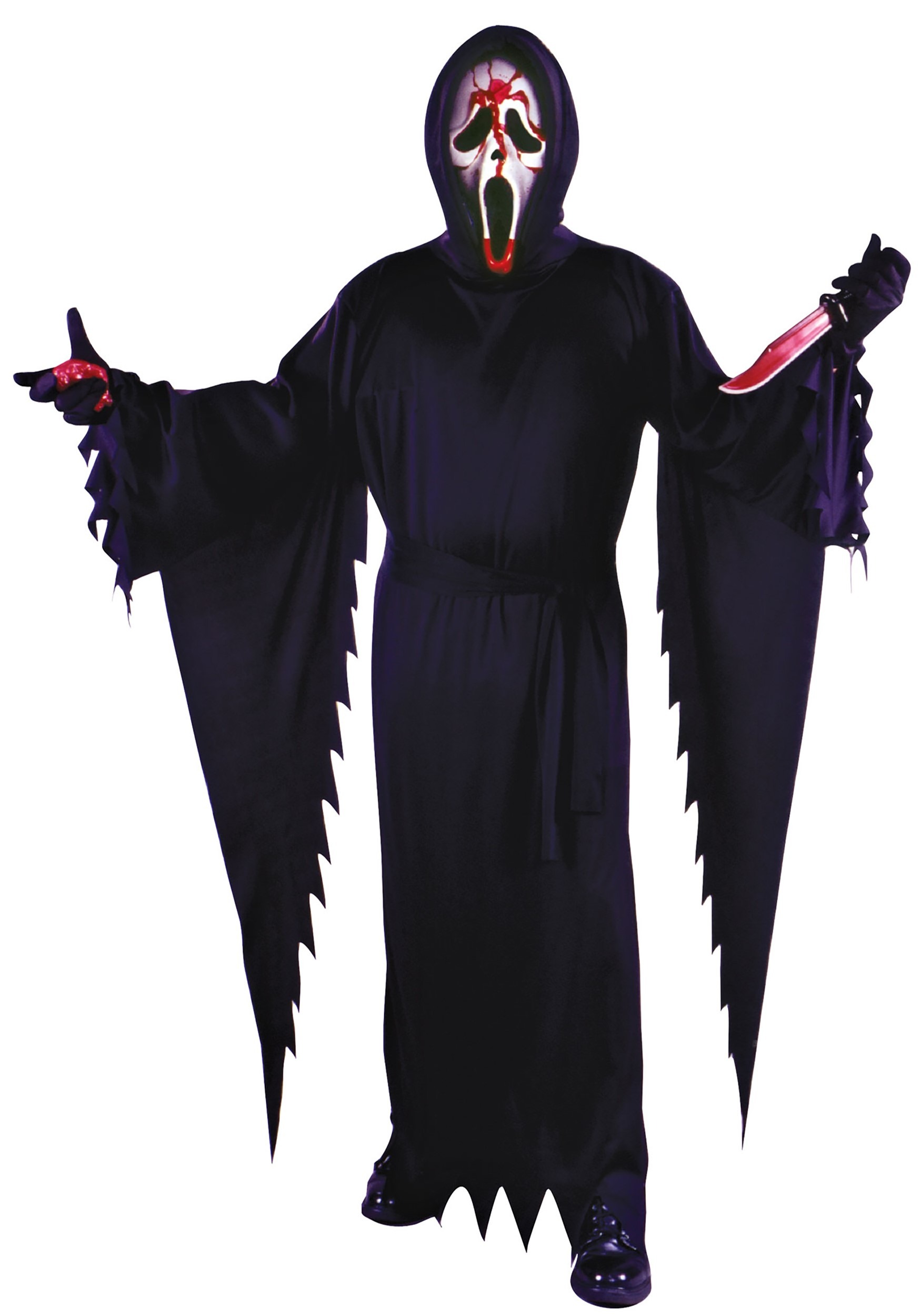Bleeding Ghost Face Costume for Adults