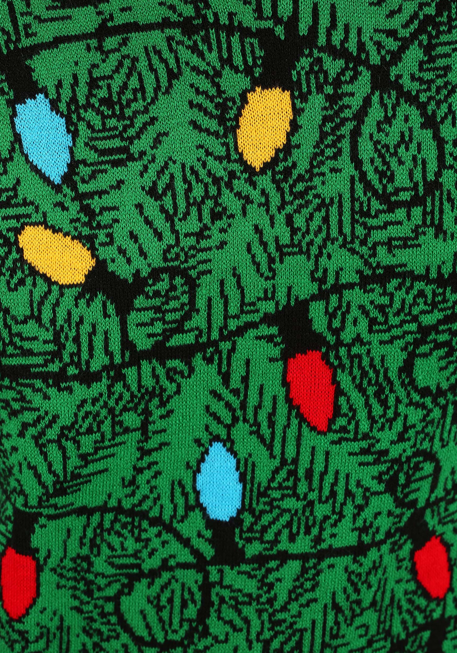 3D Squirrel in the Christmas Tree Ugly Sweater for Adults