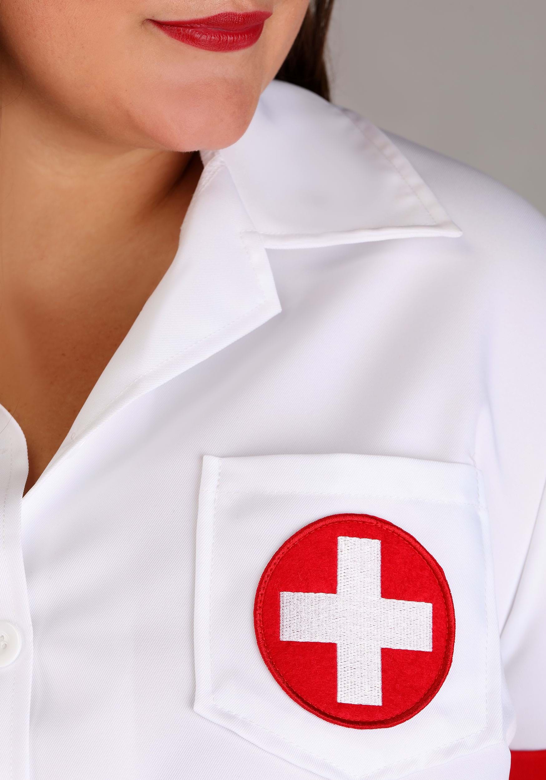 Plus Size Stitch Me Up Women's Nurse Costume