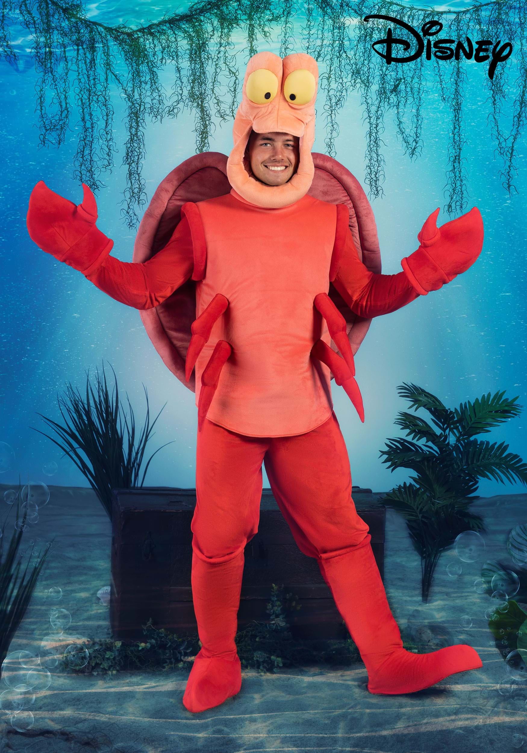 Disney The Little Mermaid Sebastian Costume for Adults 1 Disney The Little Mermaid Sebastian Costume for Adults
