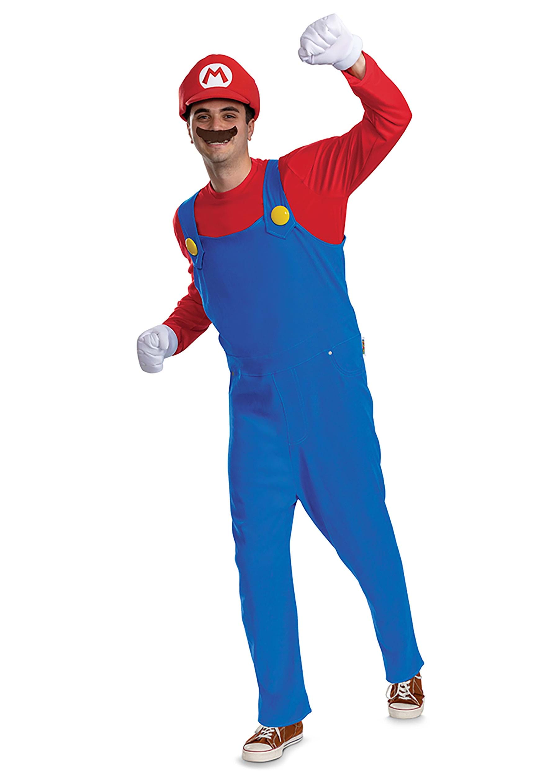 Adult Super Mario Bros Premium Mario Costume