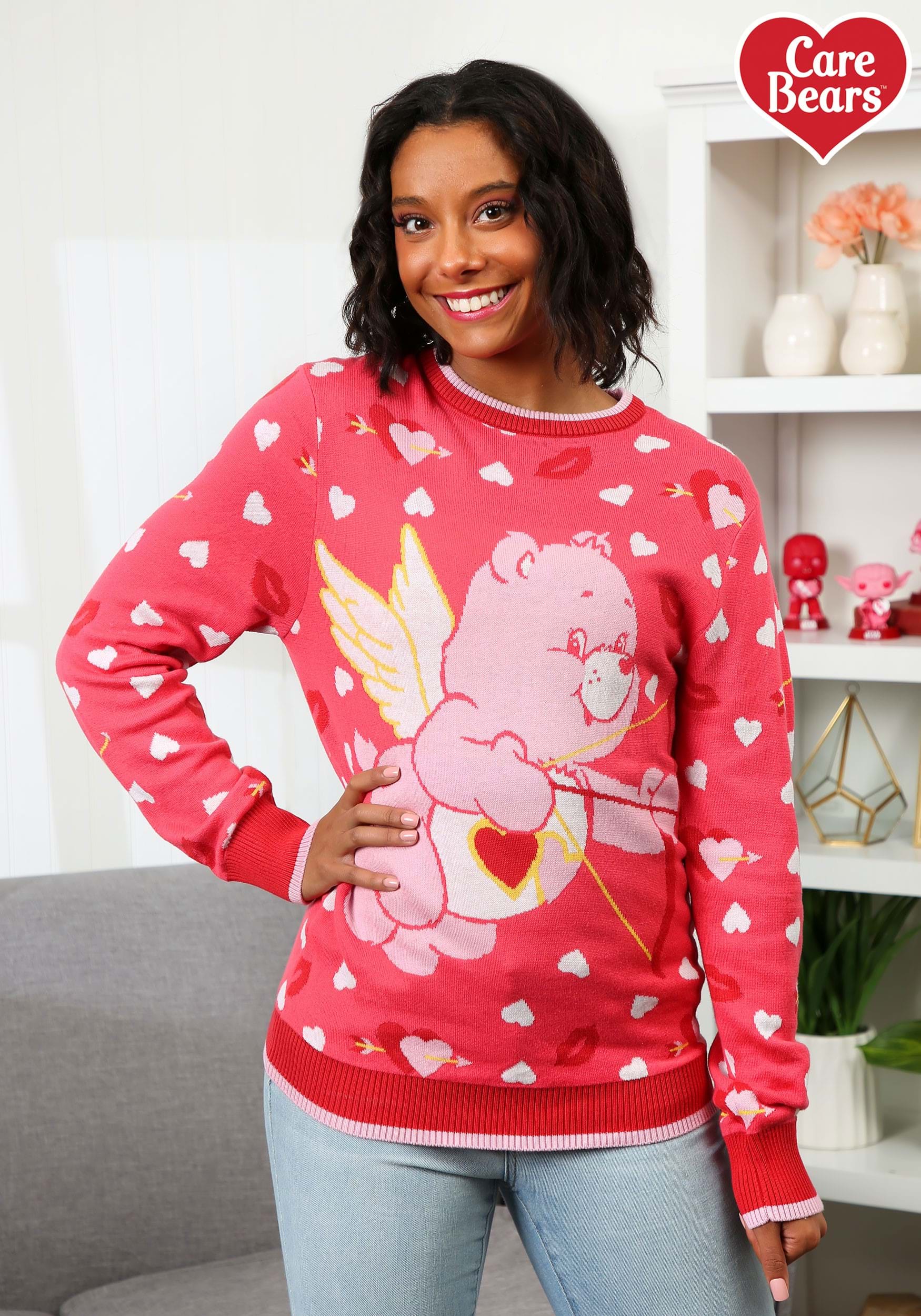 Love A Lot Bear Valentine's Sweater for Adults