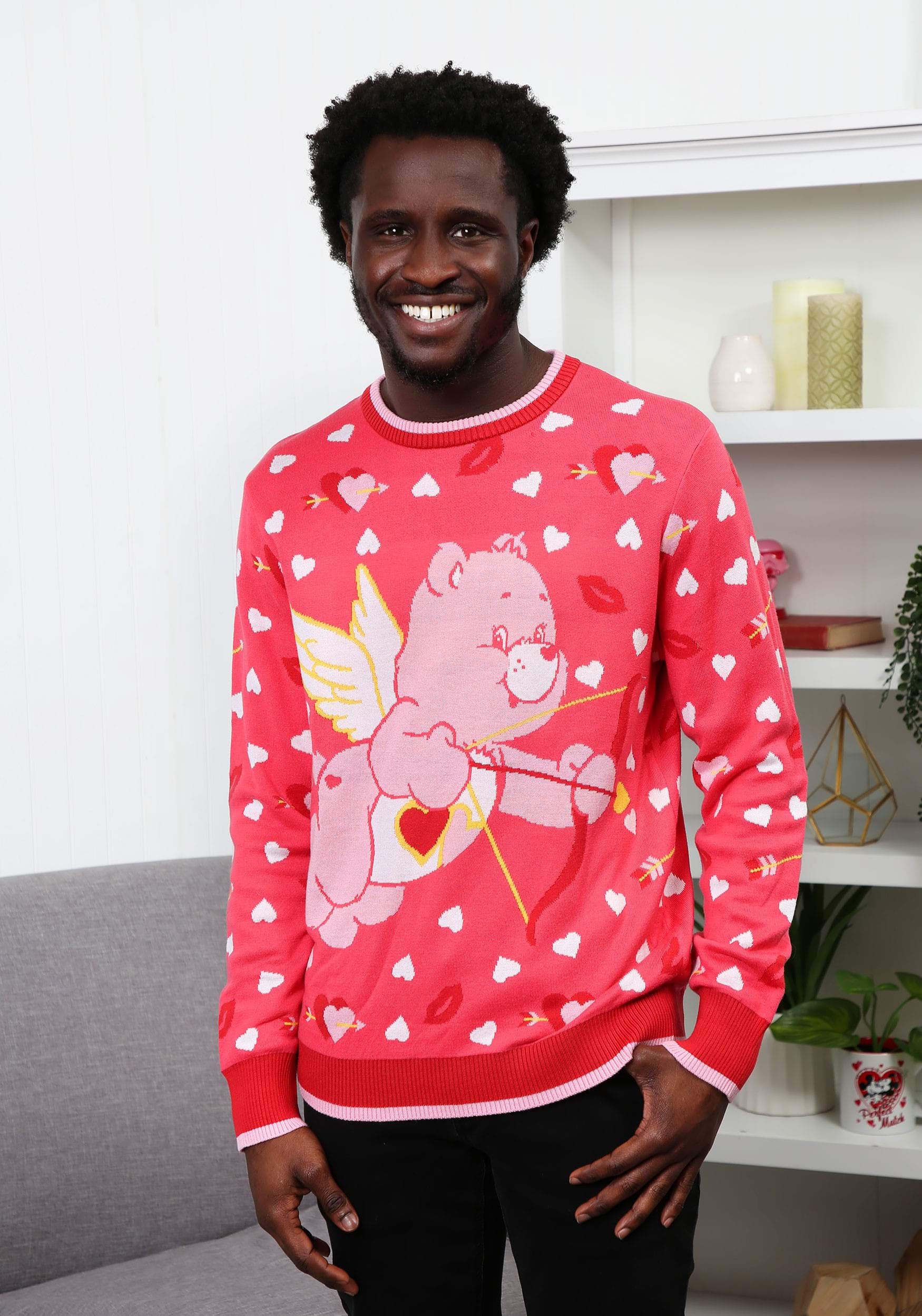 Love A Lot Bear Valentine's Sweater for Adults