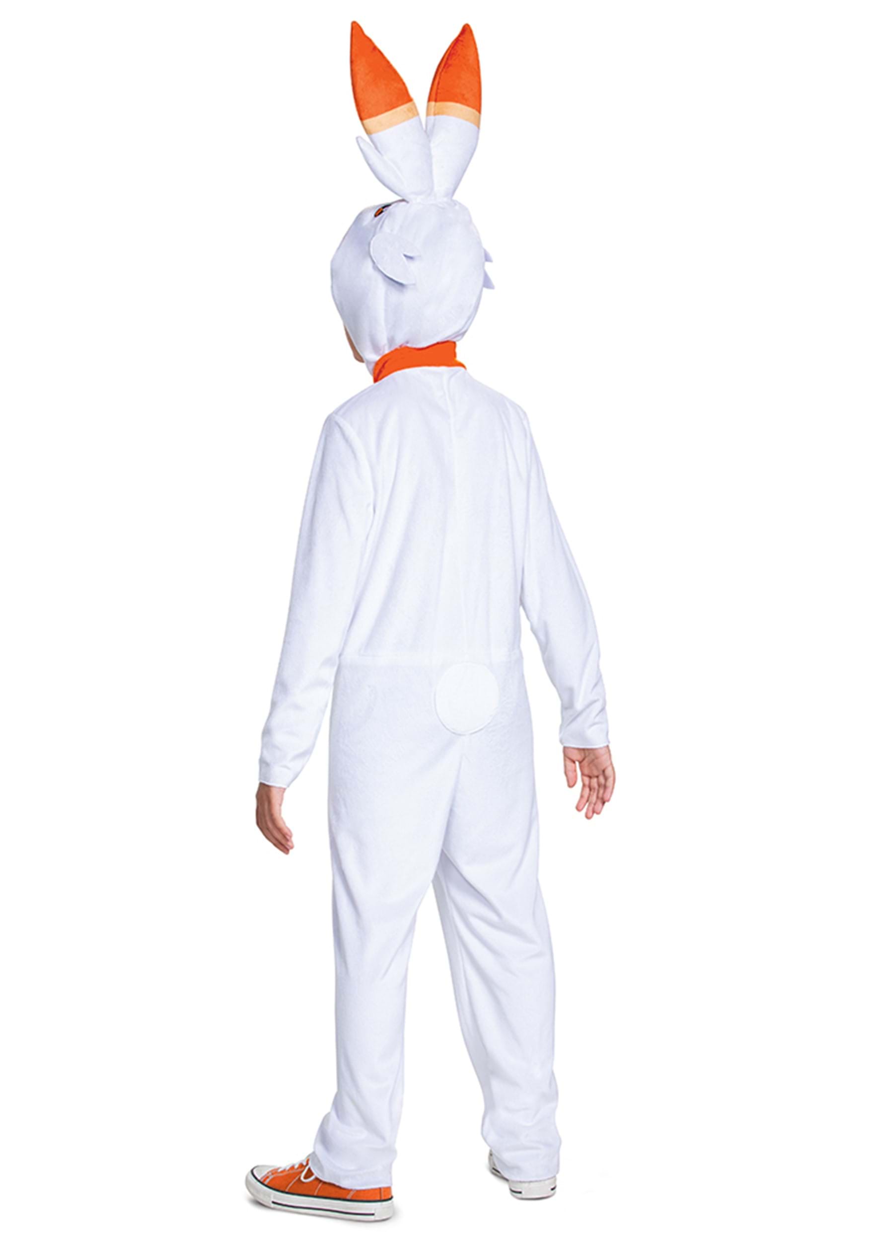 Pok茅mon Scorbunny Hooded Jumpsuit Classic Costume for Kids