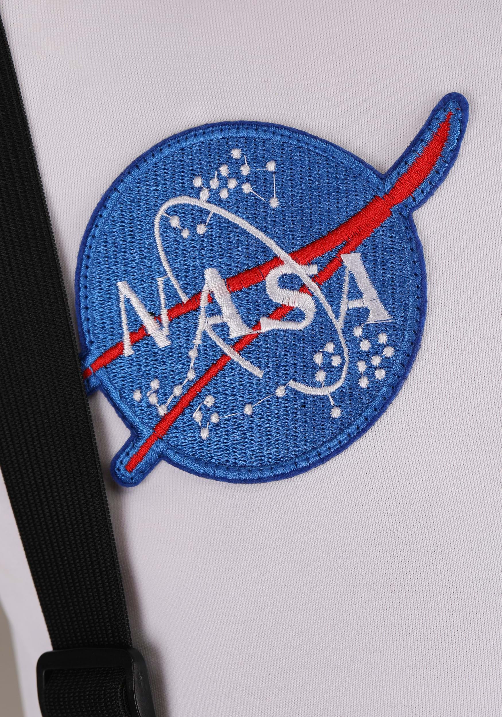 Women's White Astronaut Plus Size Costume