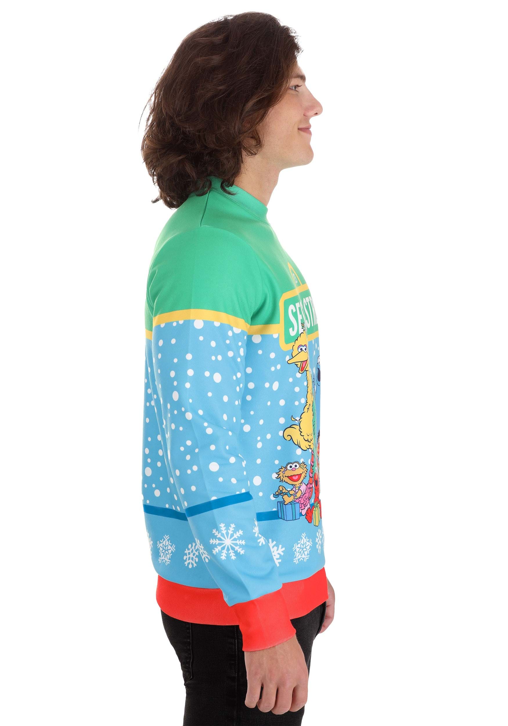 Sesame Street Christmas Sweatshirt for Adults