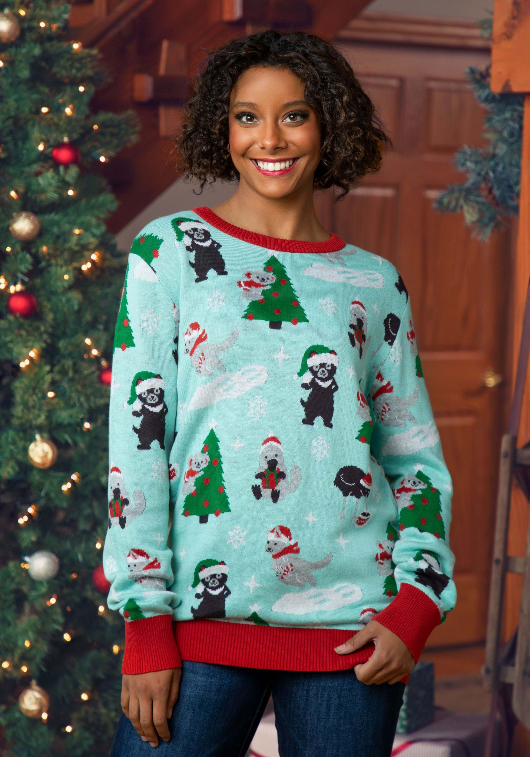 Adult Australian Animals Ugly Christmas Sweater