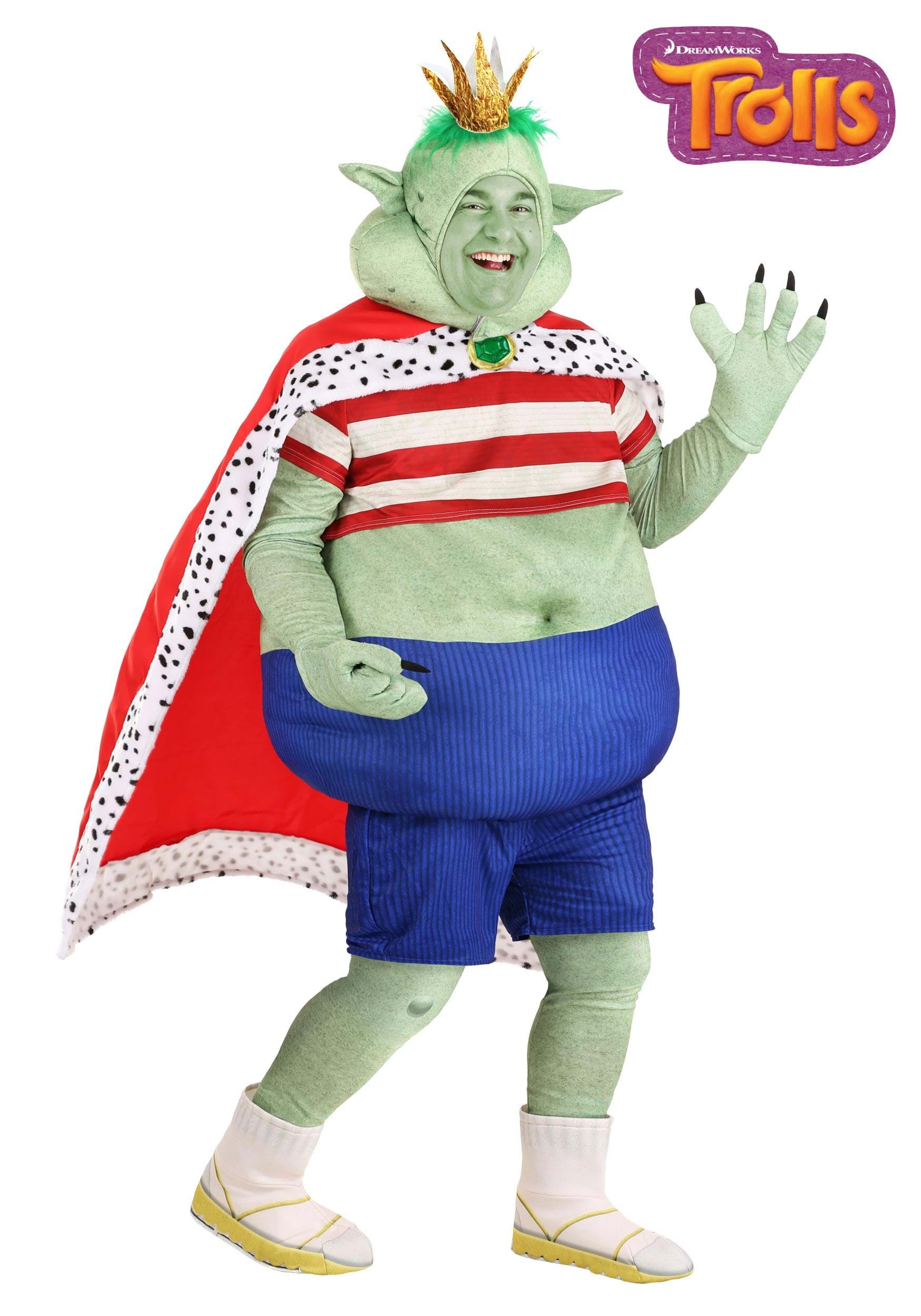Plus Size Men's Prince Gristle Trolls Costume