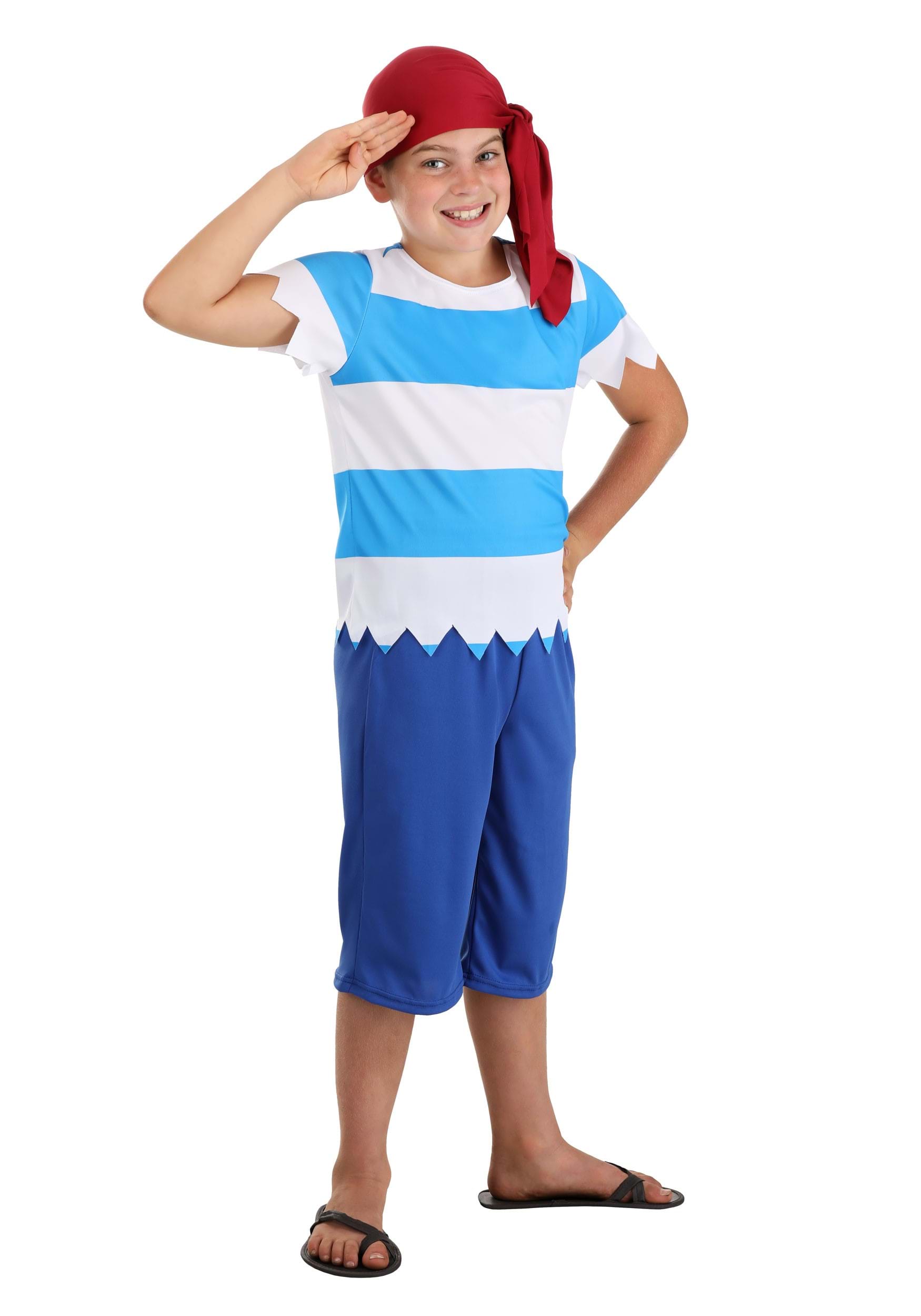 Blue First Mate Kid's Costume
