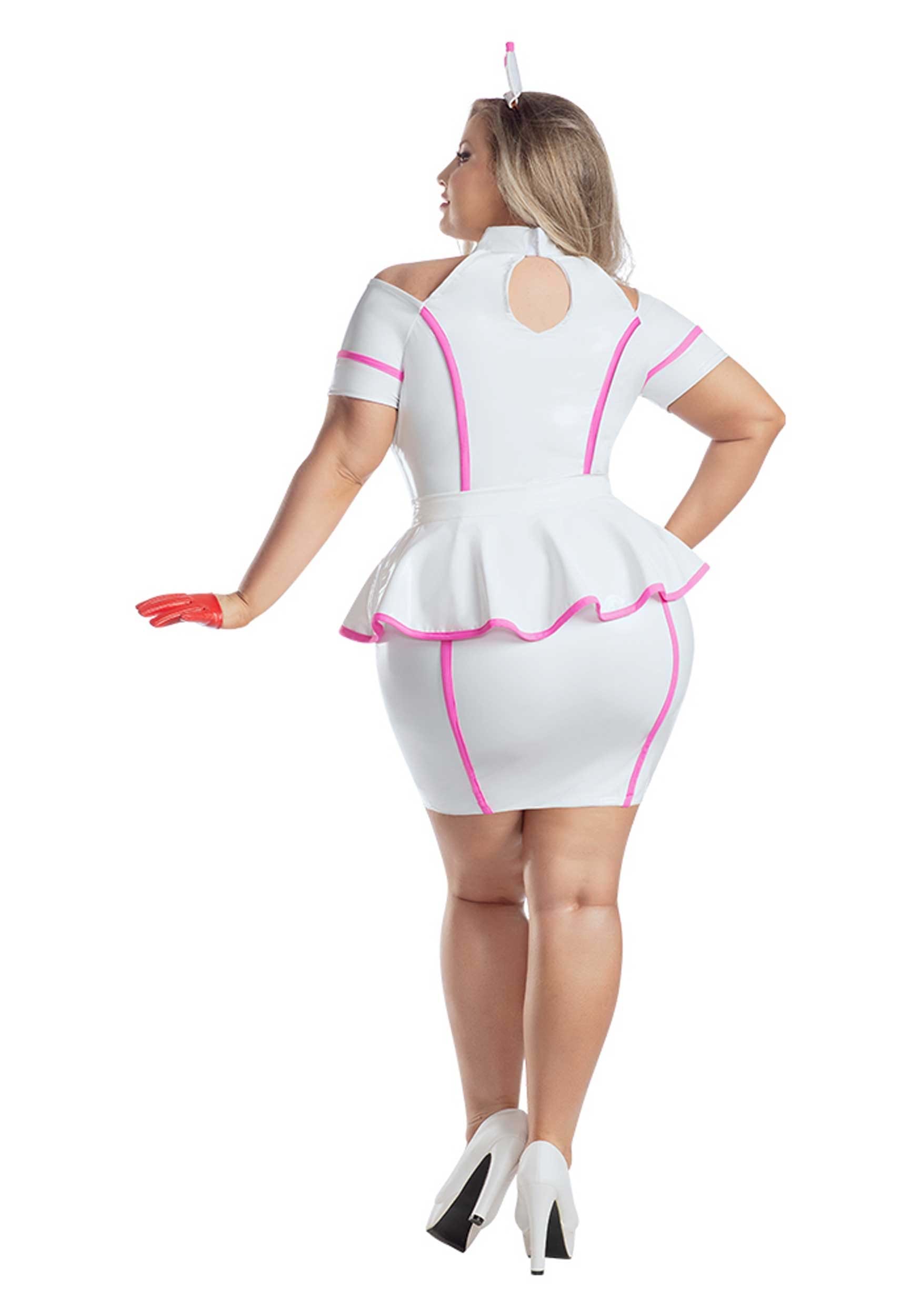 Plus Size Pink Nurse Women's Costume