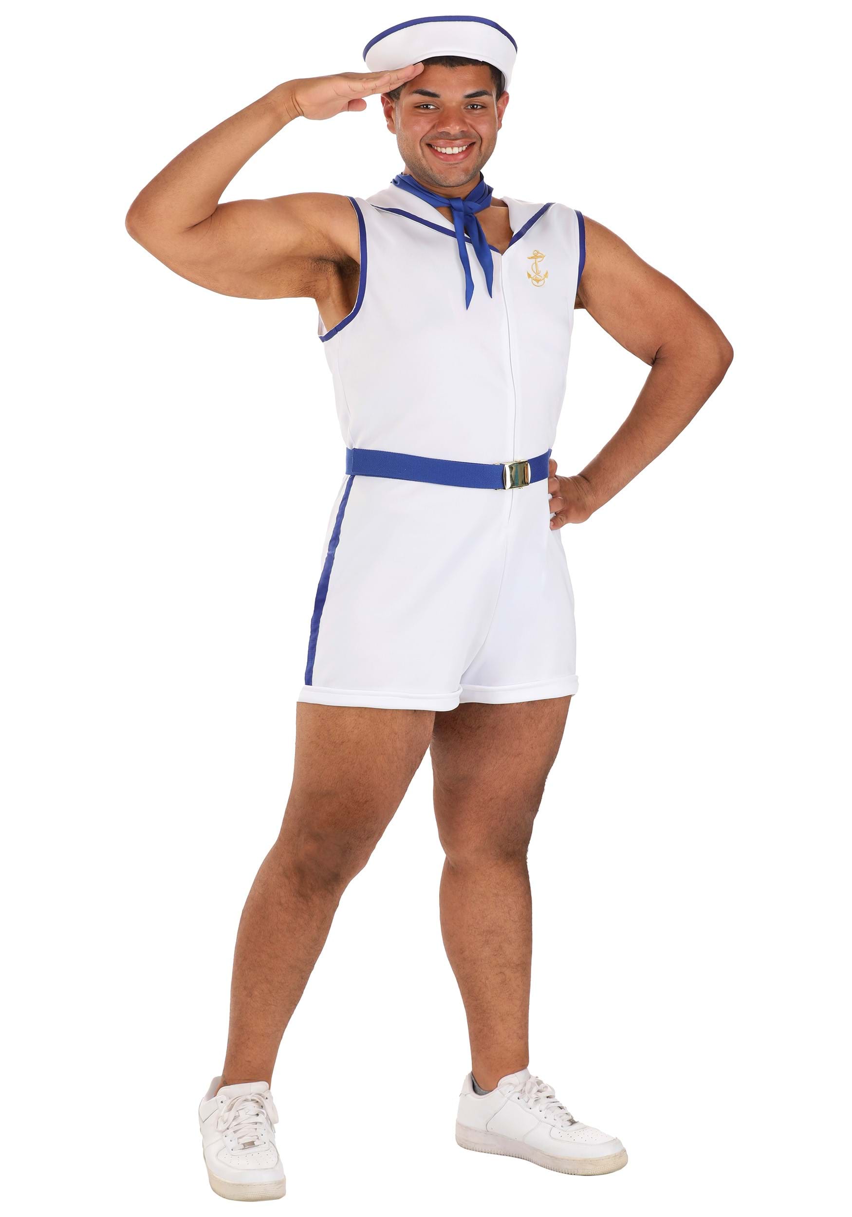 Men's Sunbathing Sailor Plus Size Costume