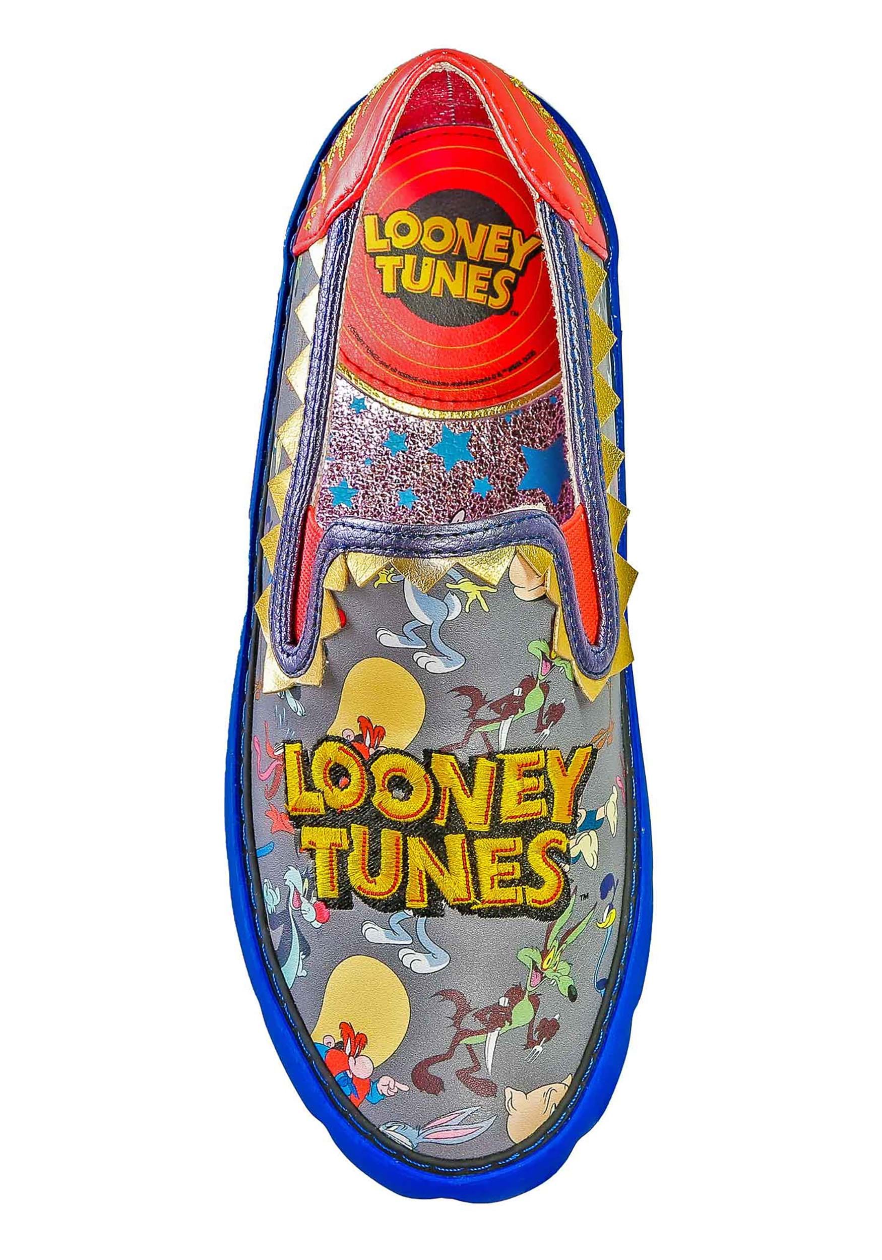Irregular Choice Looney Friends Grey and Black Shoes
