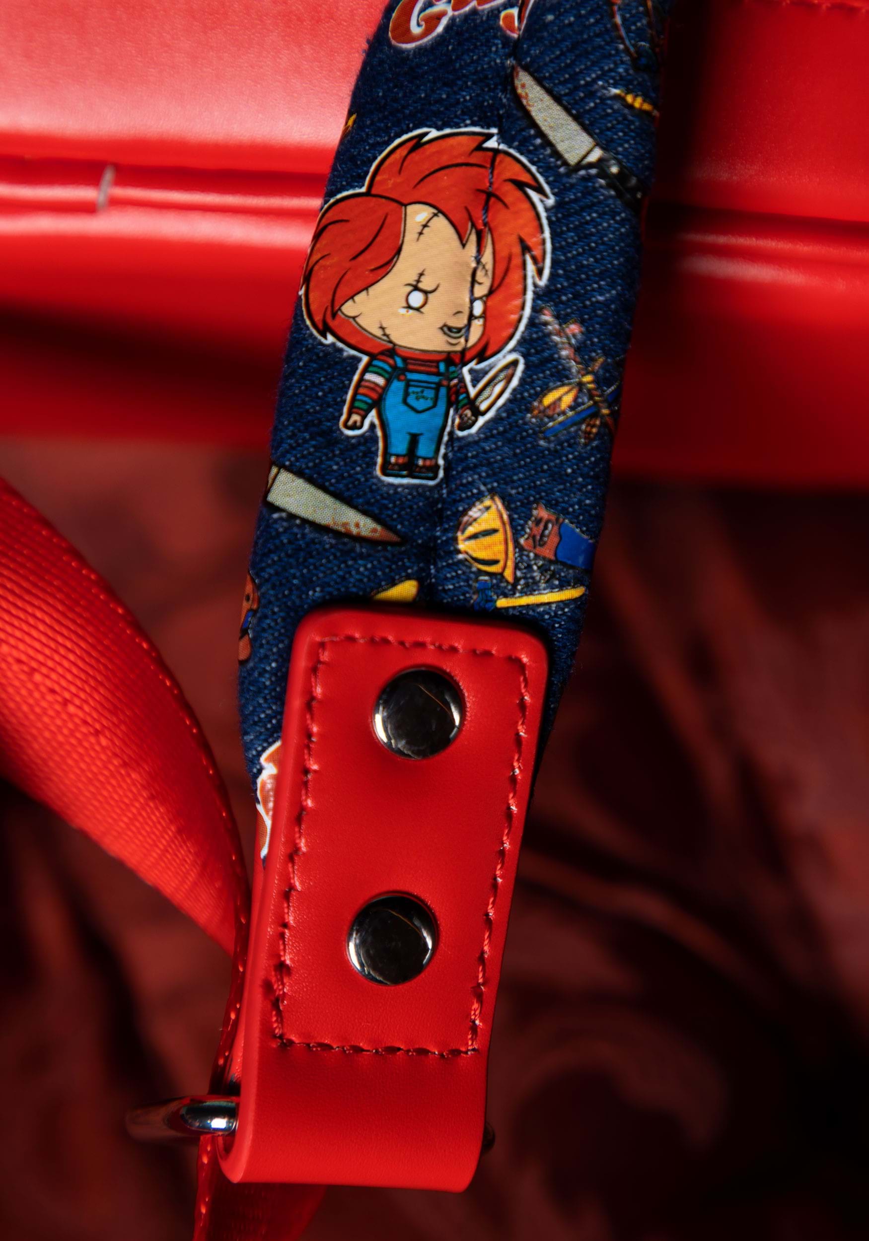 Loungefly Chucky Denim AOP Mini Backpack
