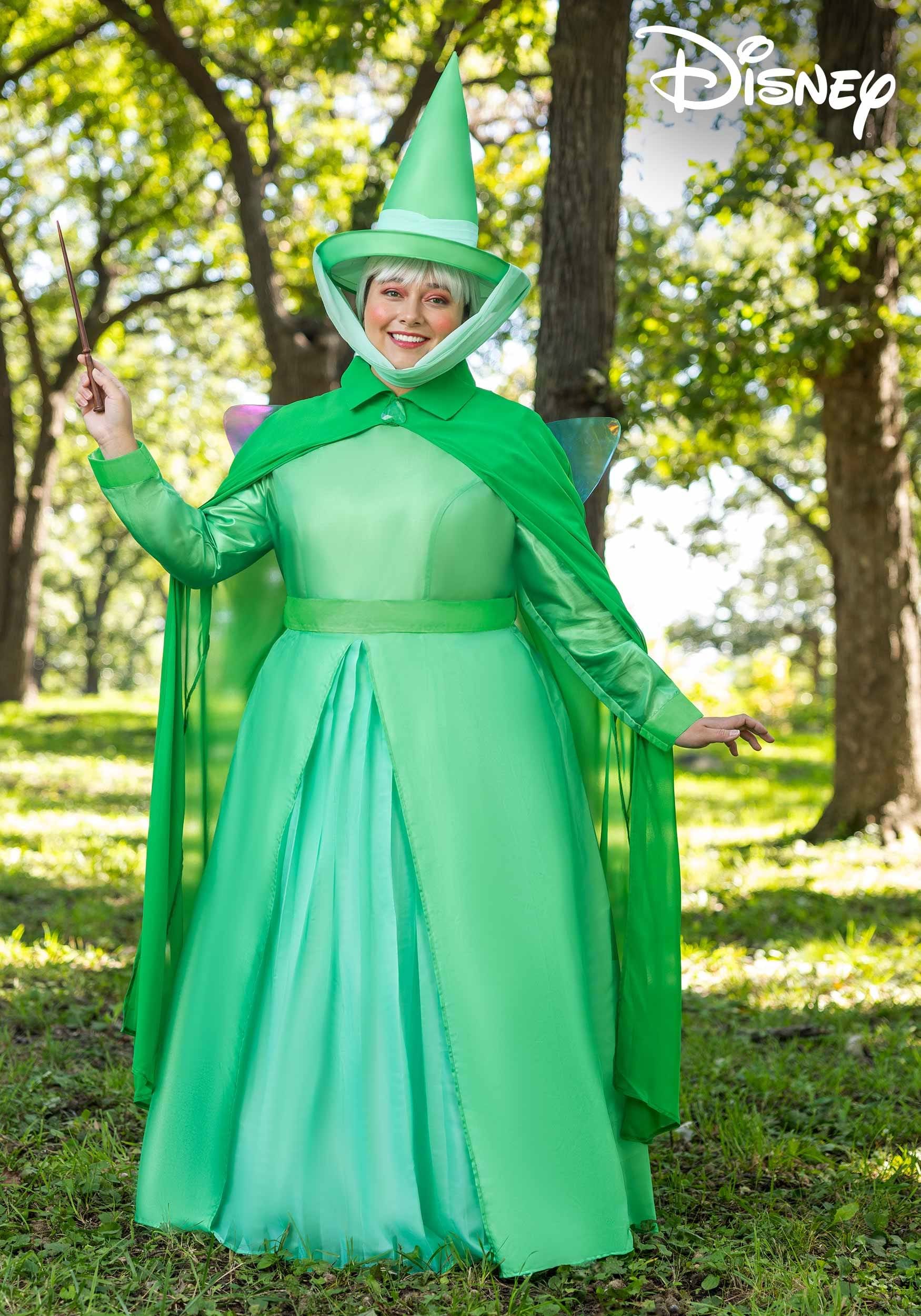 Women's Plus Size Disney Sleeping Beauty Fauna Costume