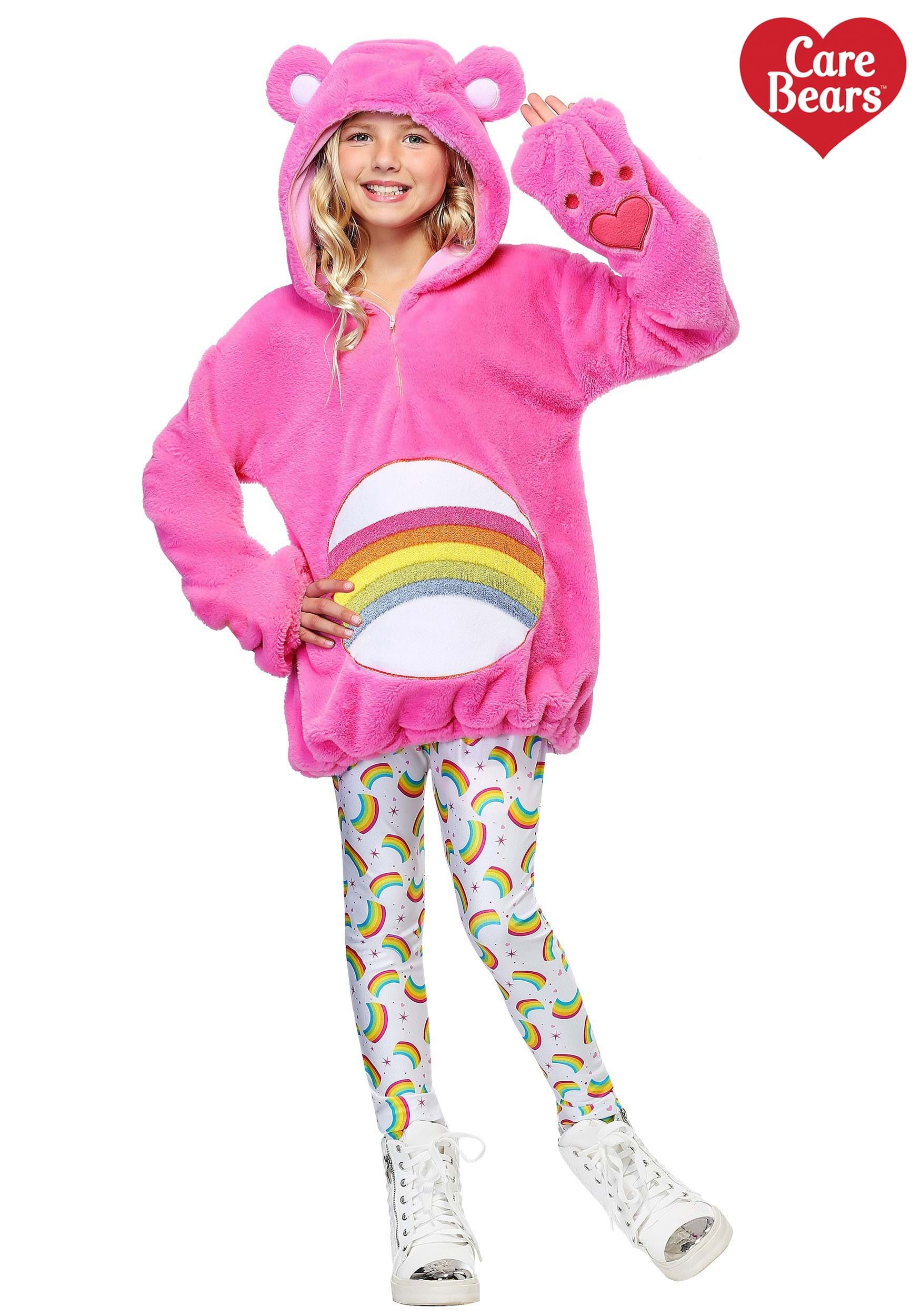 Care Bears Deluxe Cheer Bear Hoodie Tween Costume