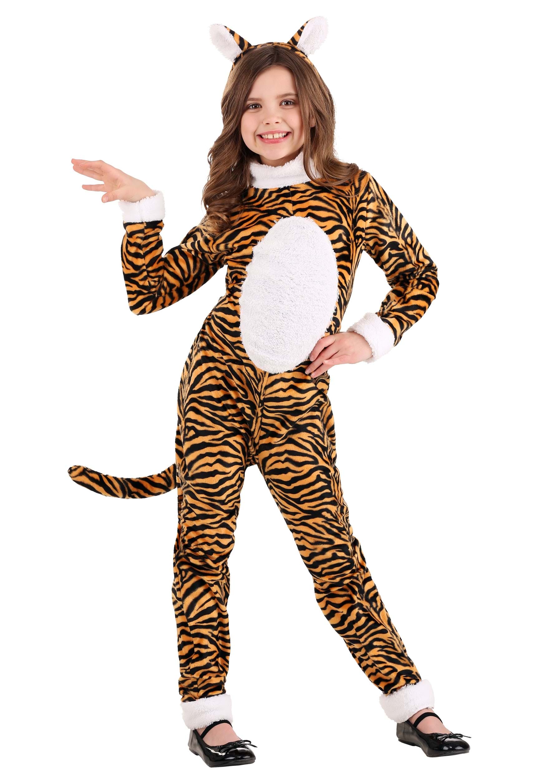 Tigress Onesie Costume for Girls 1 Tigress Onesie Costume for Girls