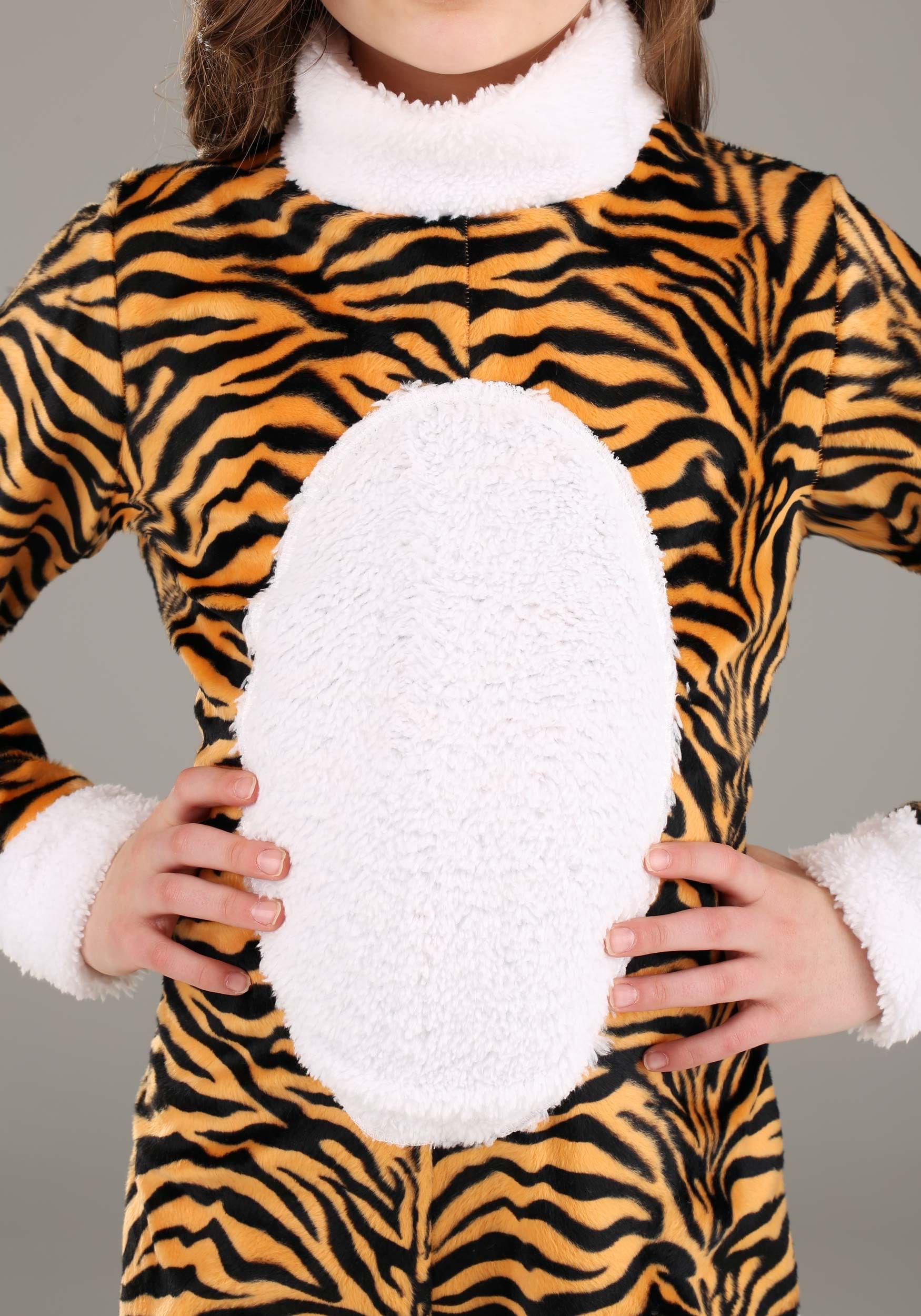 Tigress Onesie Costume for Girls 4 Tigress Onesie Costume for Girls