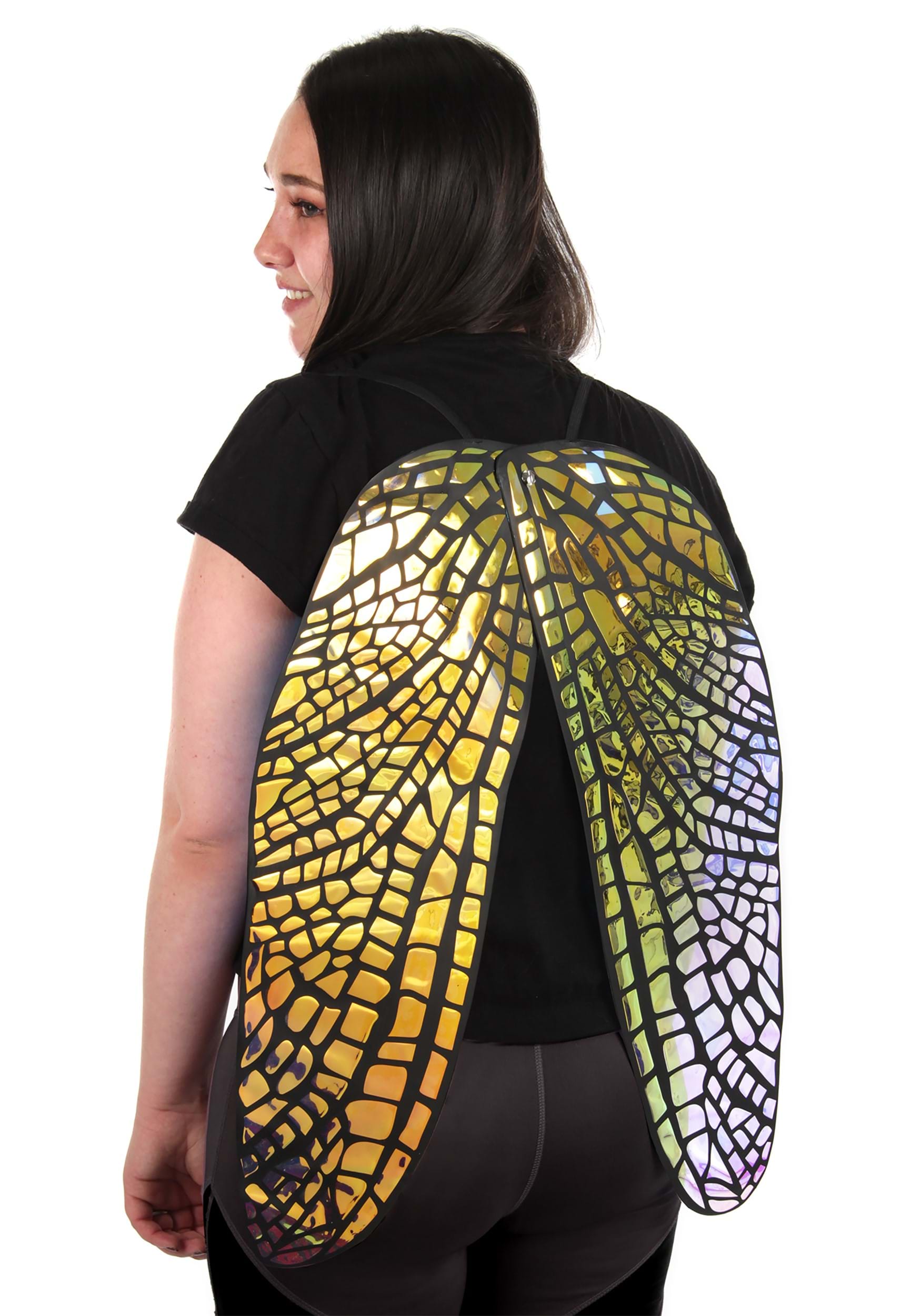 Large Holographic Fairy Wings for Kids