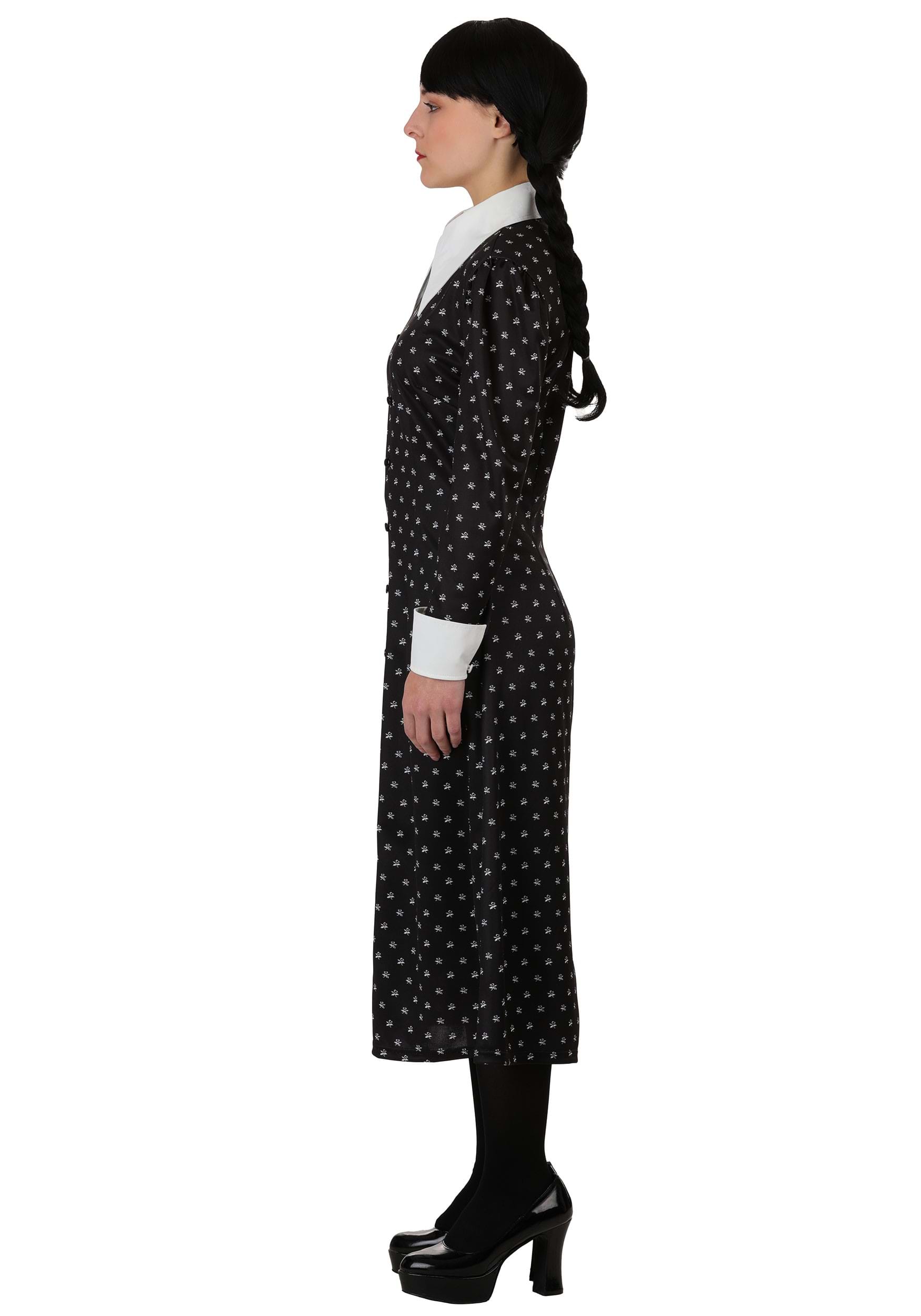 Wednesday Addams Polka Dot Costume Dress for Women