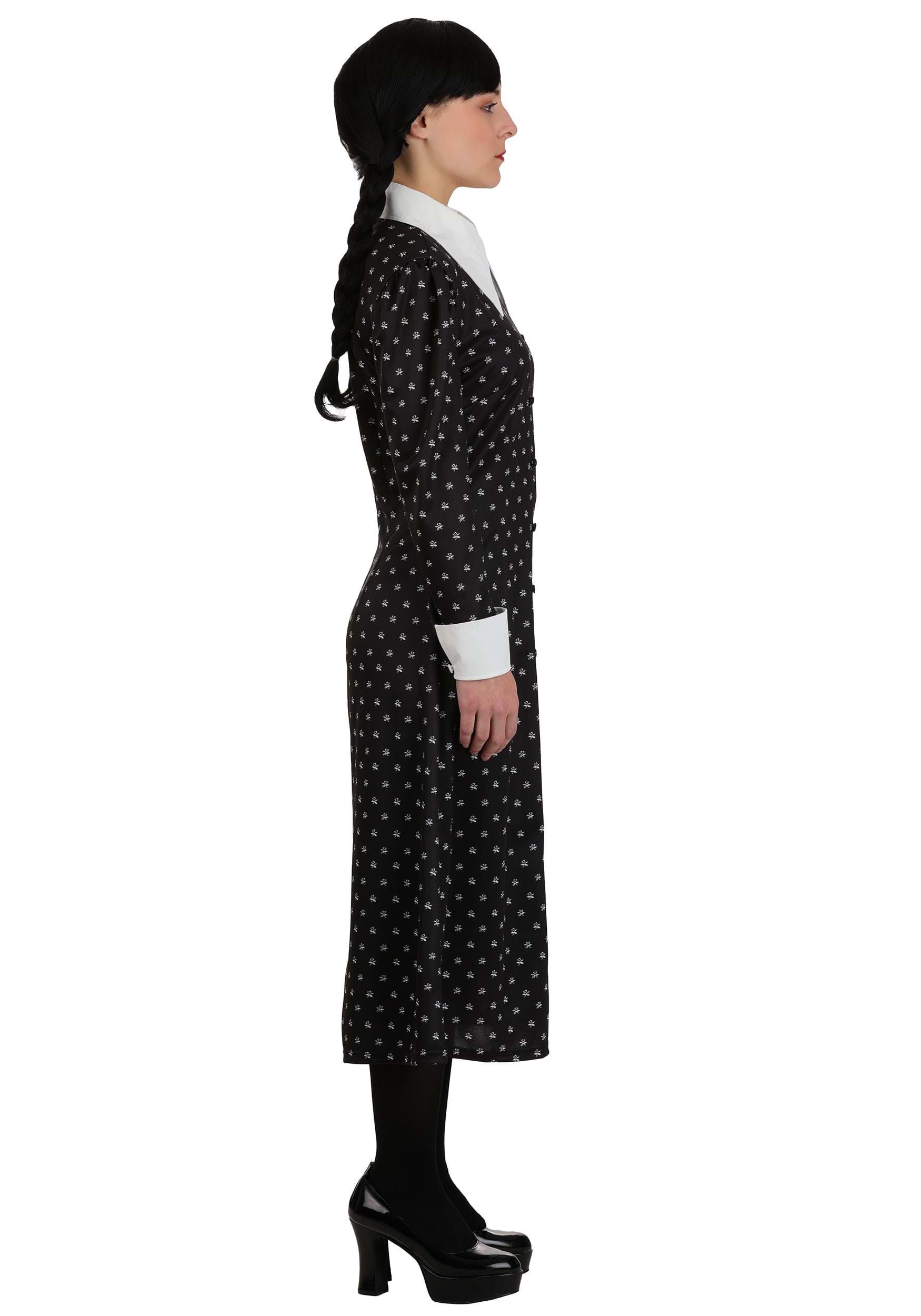 Wednesday Addams Polka Dot Costume Dress for Women