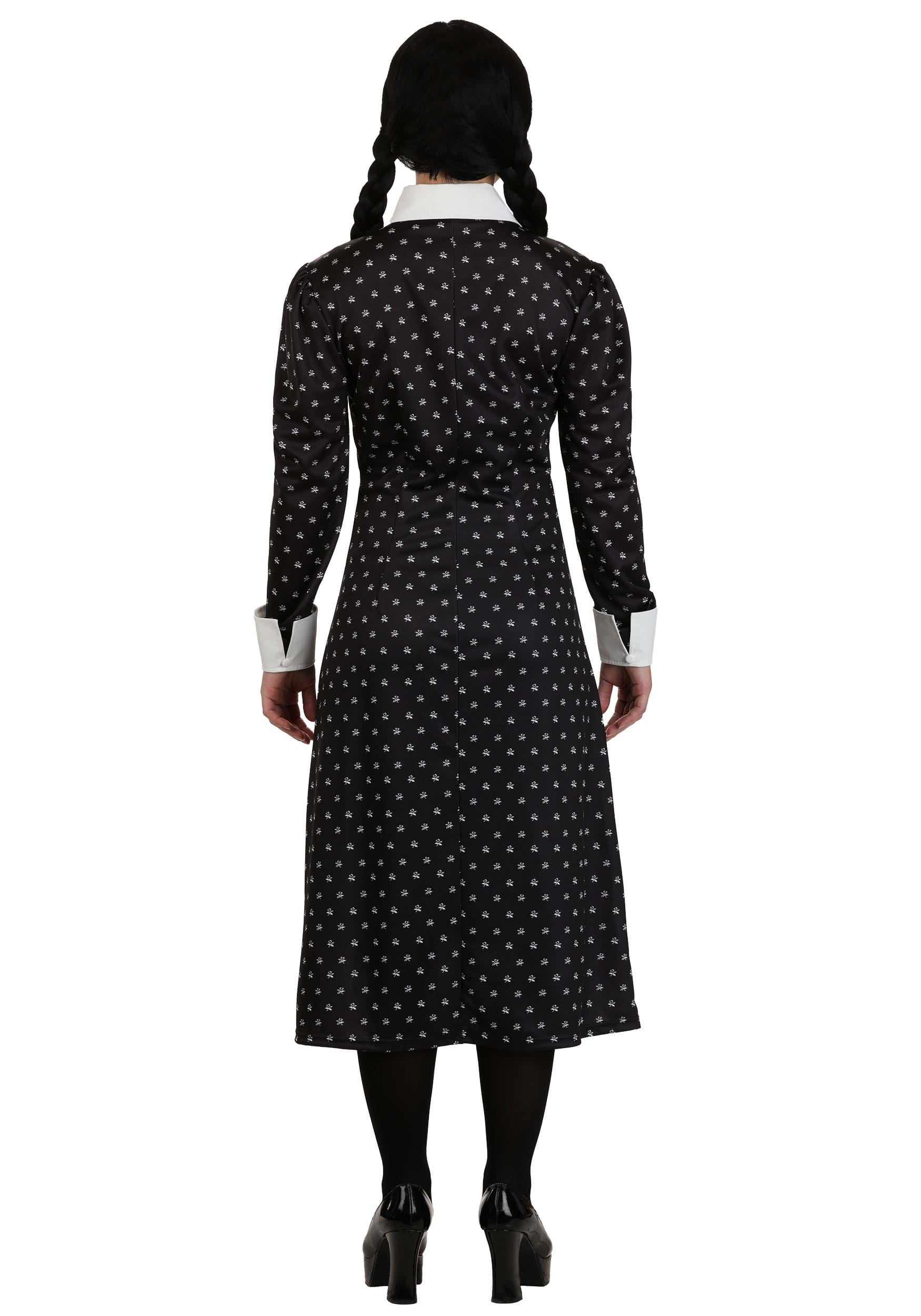 Wednesday Addams Polka Dot Costume Dress for Women