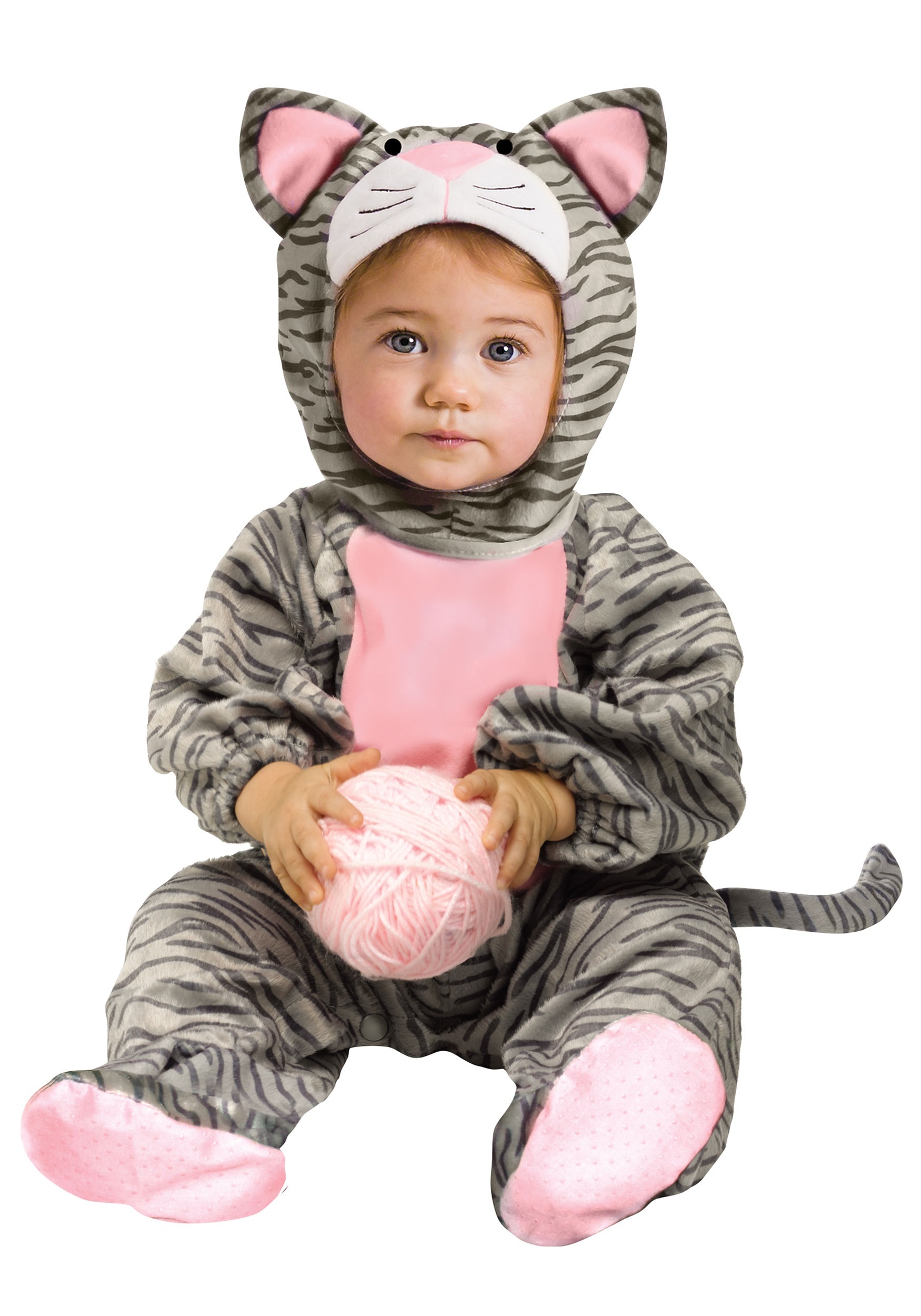 Striped Toddler Gray Kitten Costume