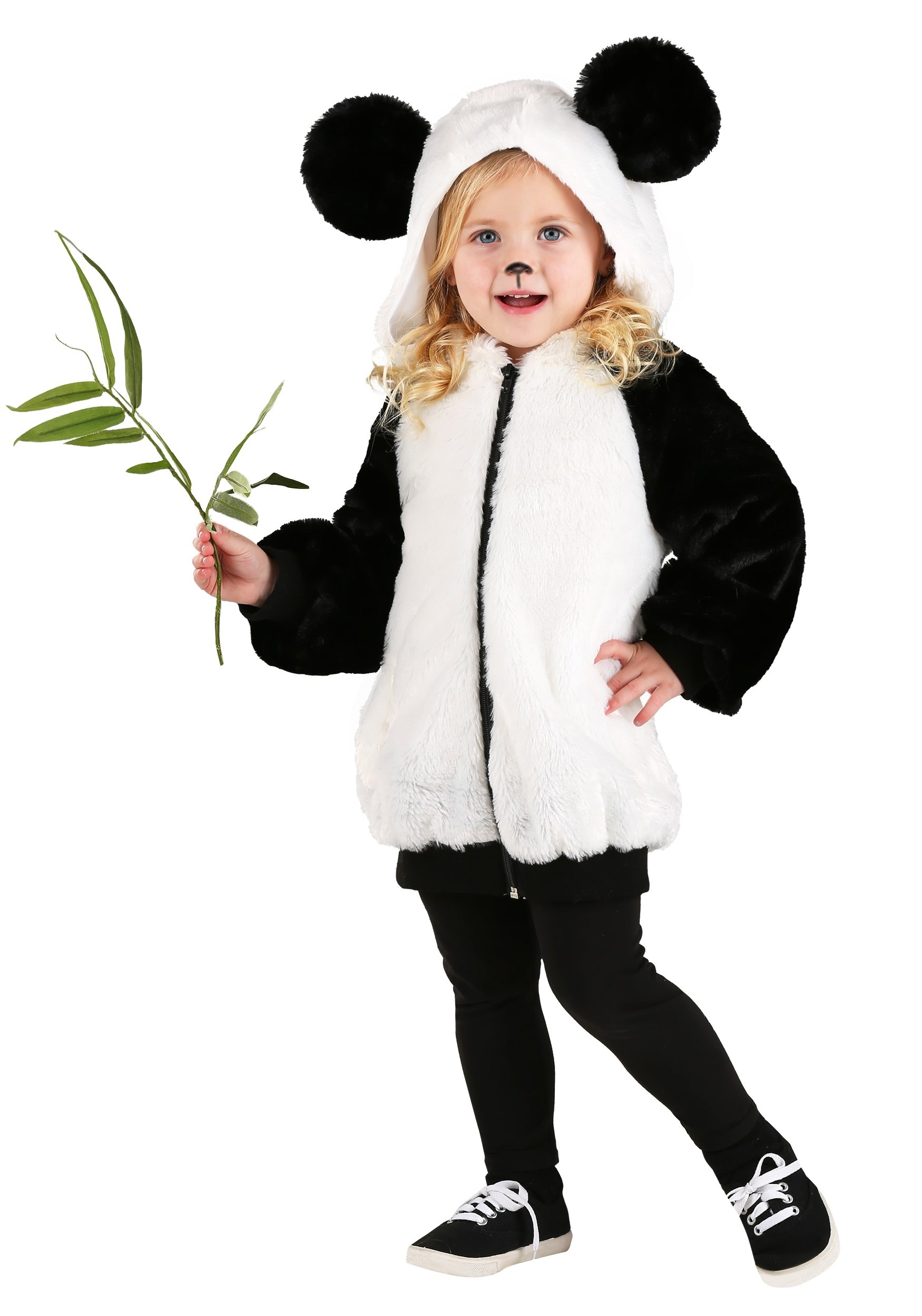 Girl's Panda Hoodie Toddler Costume