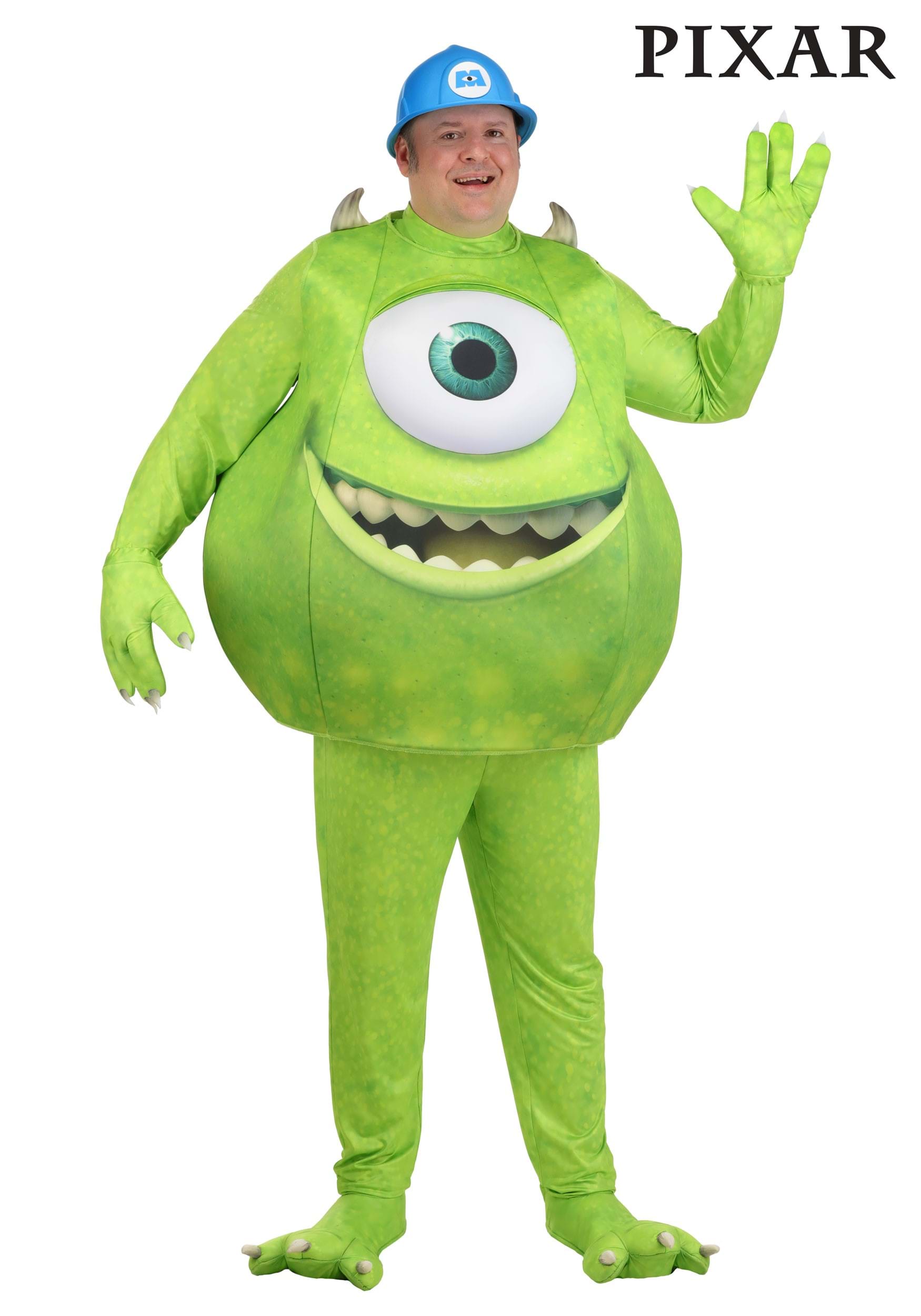 Men's Plus Size Deluxe Pixar Mike Wasowski Costume