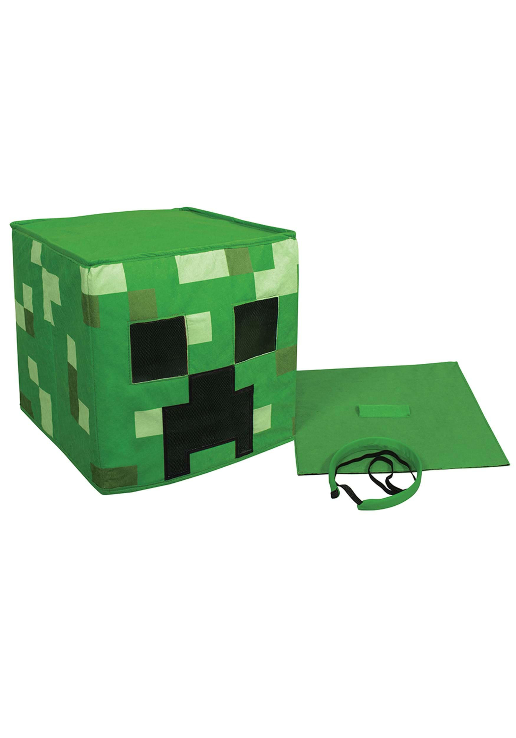 Minecraft Creeper Block Head Mask