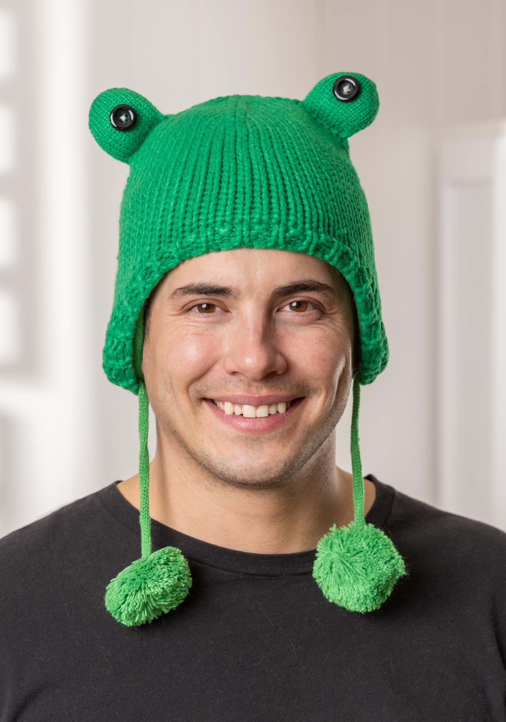 Froggy Adult Winter Knit Cap