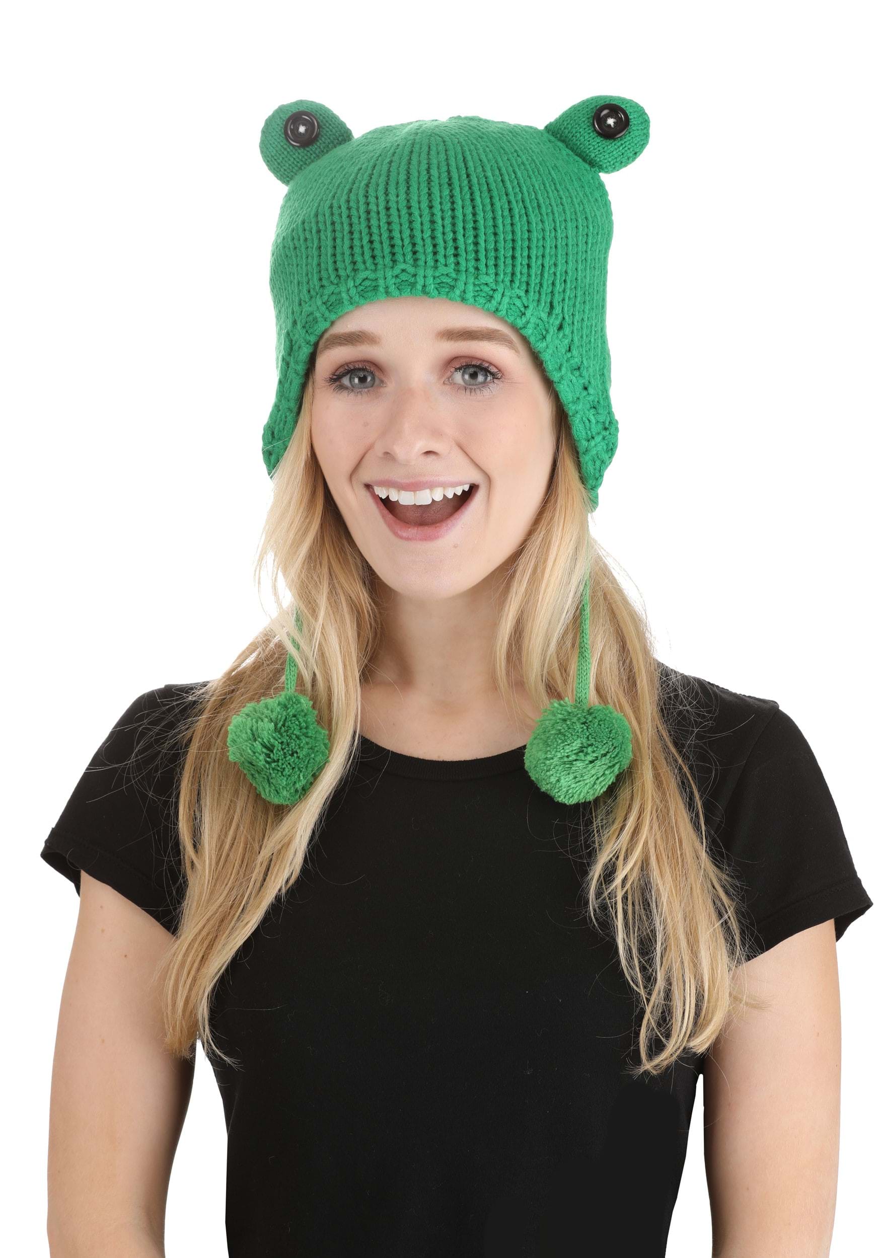 Froggy Adult Winter Knit Cap 4 Froggy Adult Winter Knit Cap