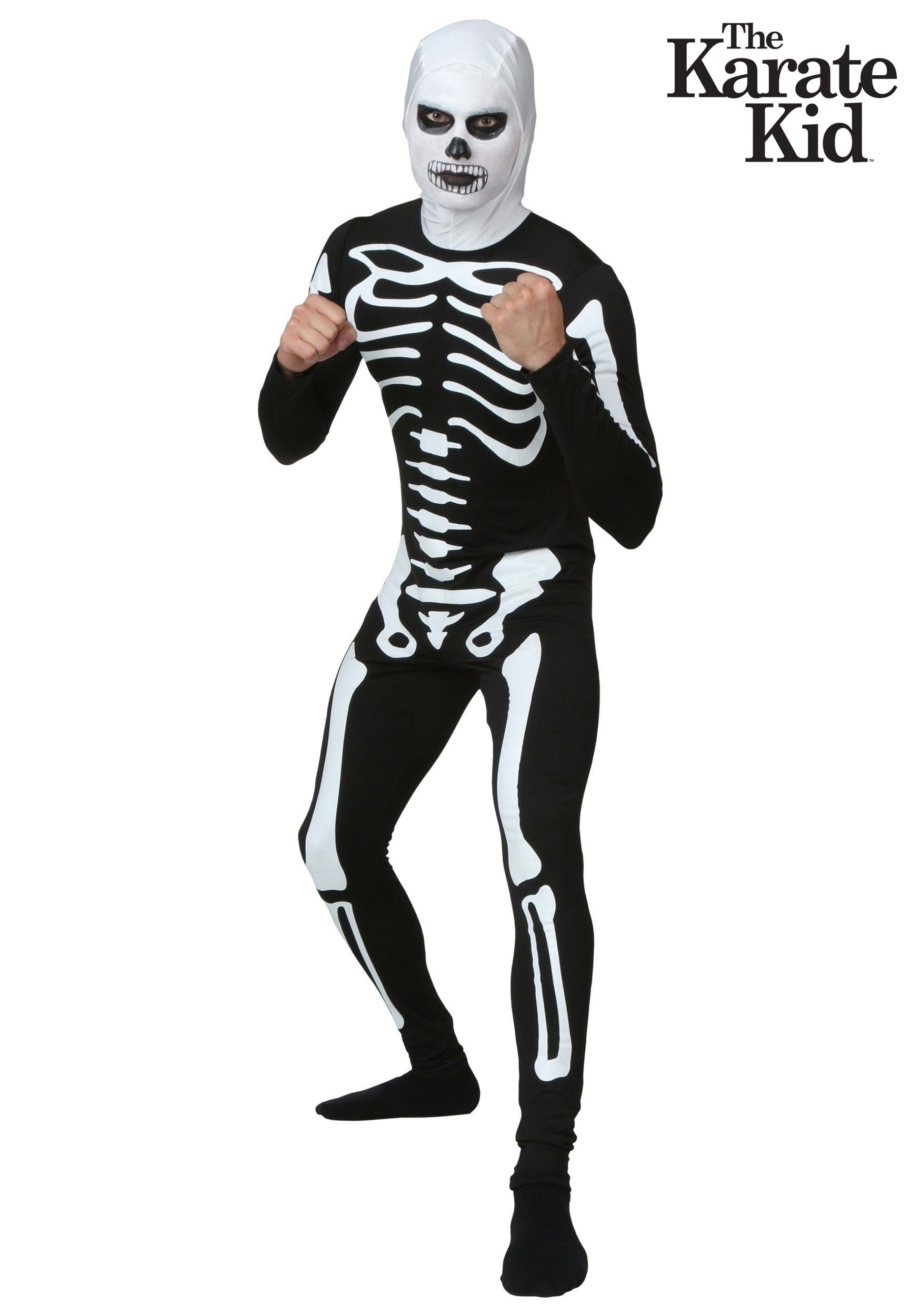 Karate Kid Skeleton Suit Costume in Men's Plus Size