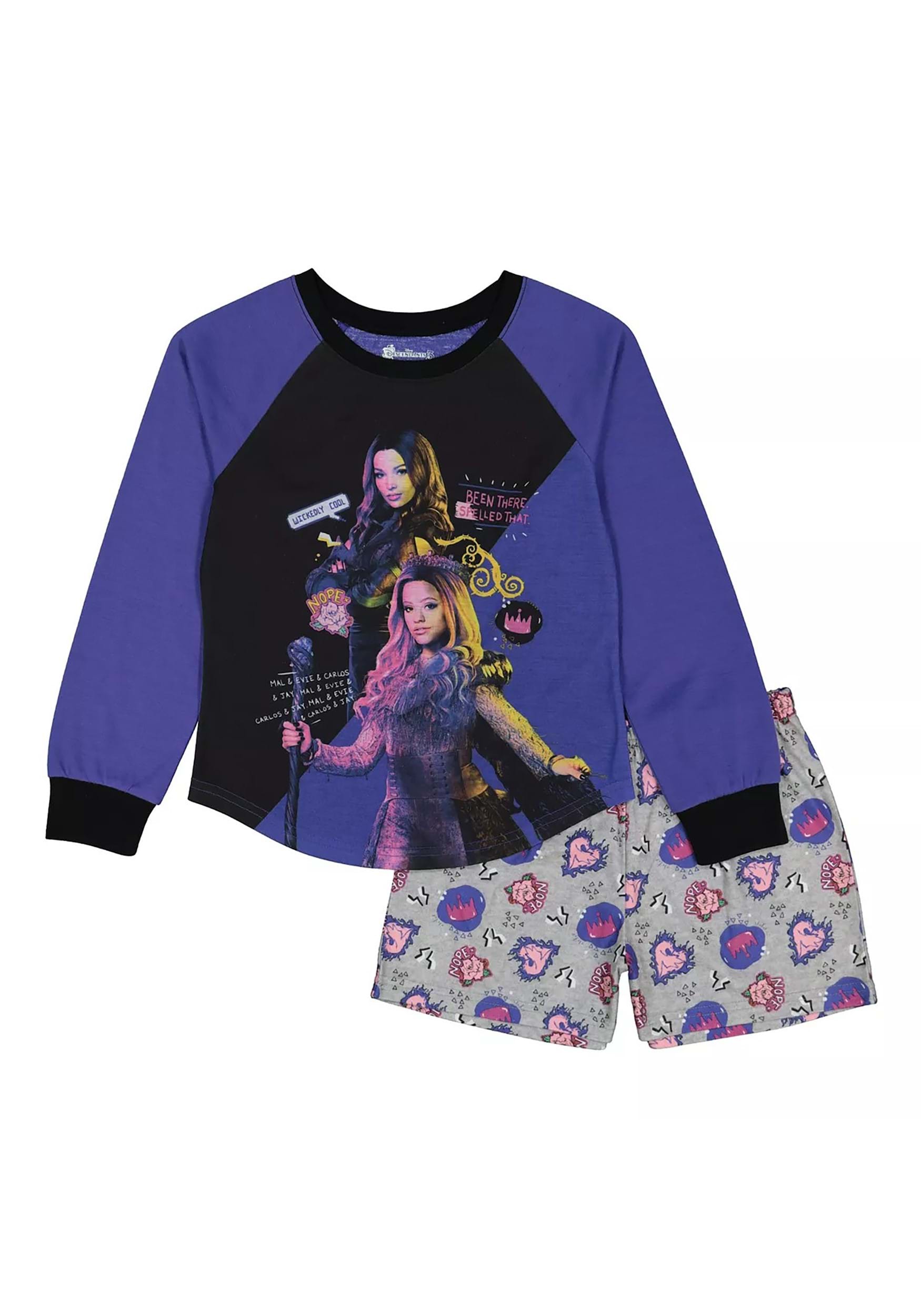 Girl's Descendants Been There Spelled That Top & Shorts Sleep Set