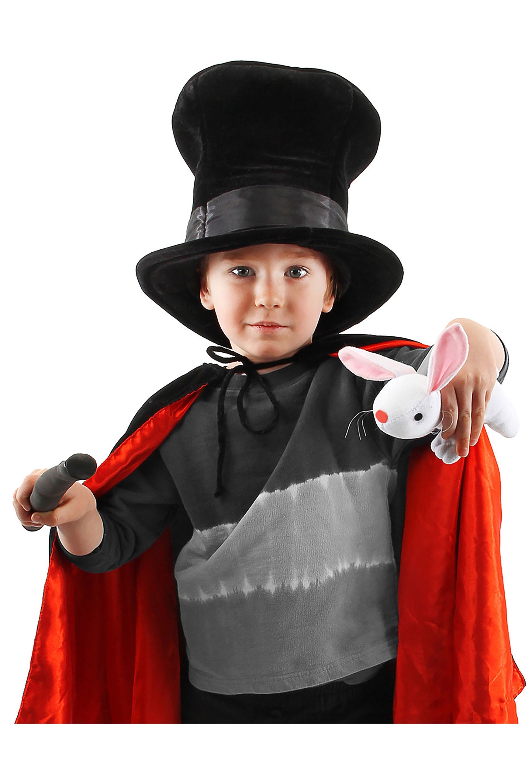Kid's Plush Magician Costume Hat with Rabbit