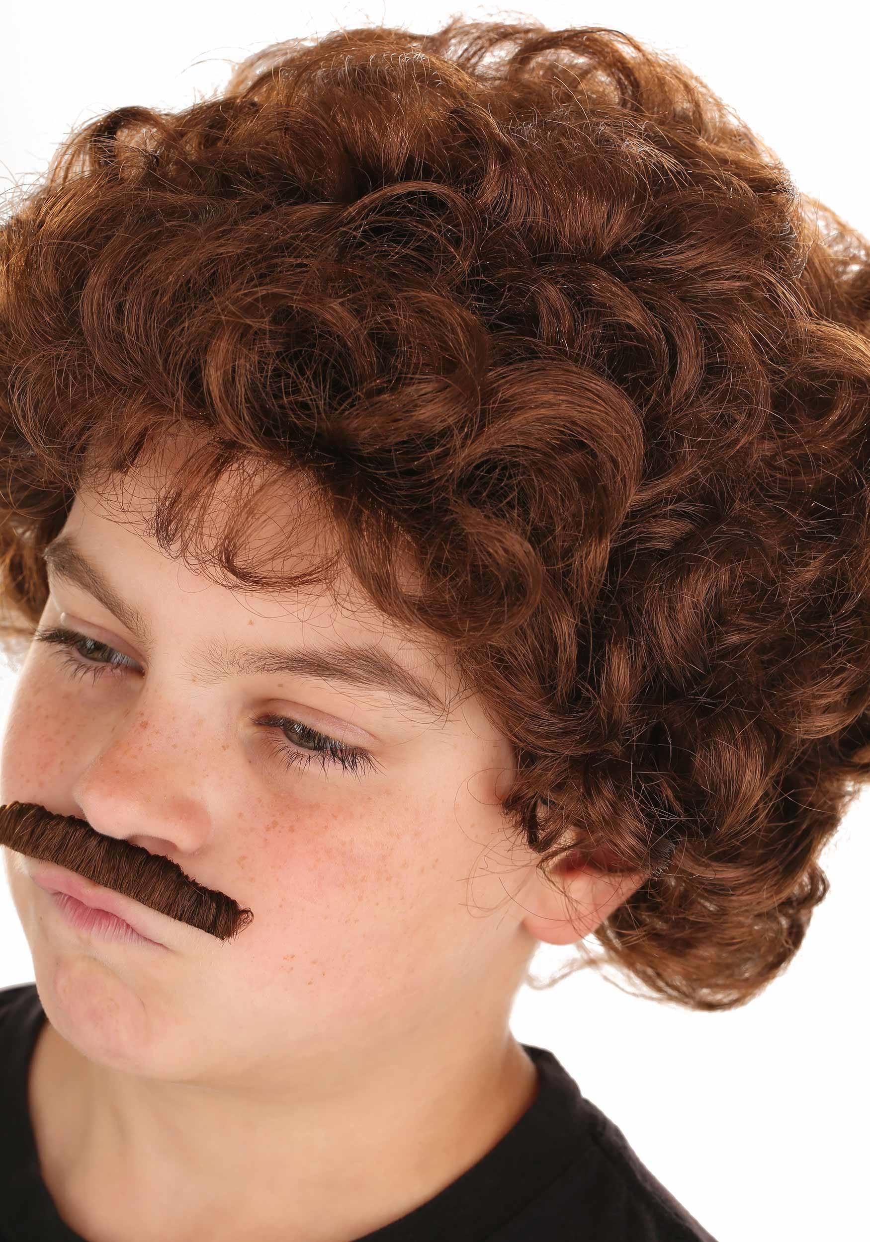 Kid's Lovable Luchador Wig and Mustache Costume Kit