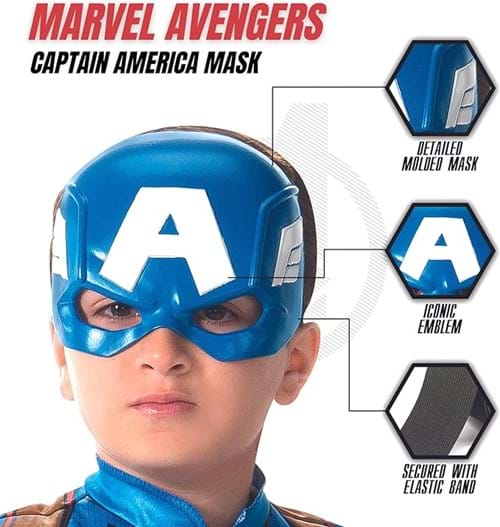 Captain America Superhero Mask for Kids