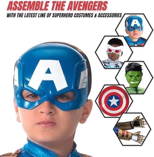 Captain America Superhero Mask for Kids 4 Captain America Superhero Mask for Kids