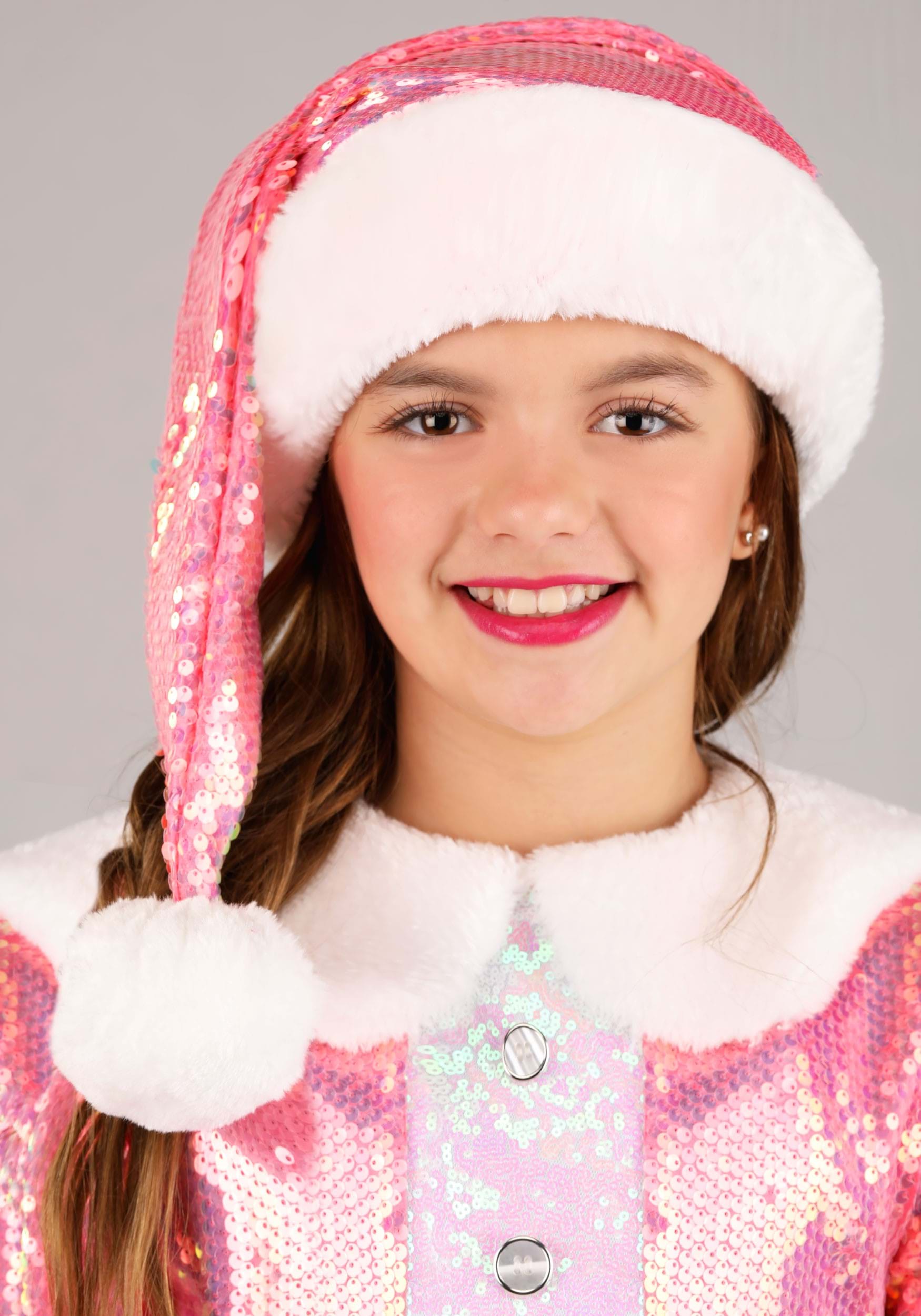 Pink Santa Claus Costume for Girls