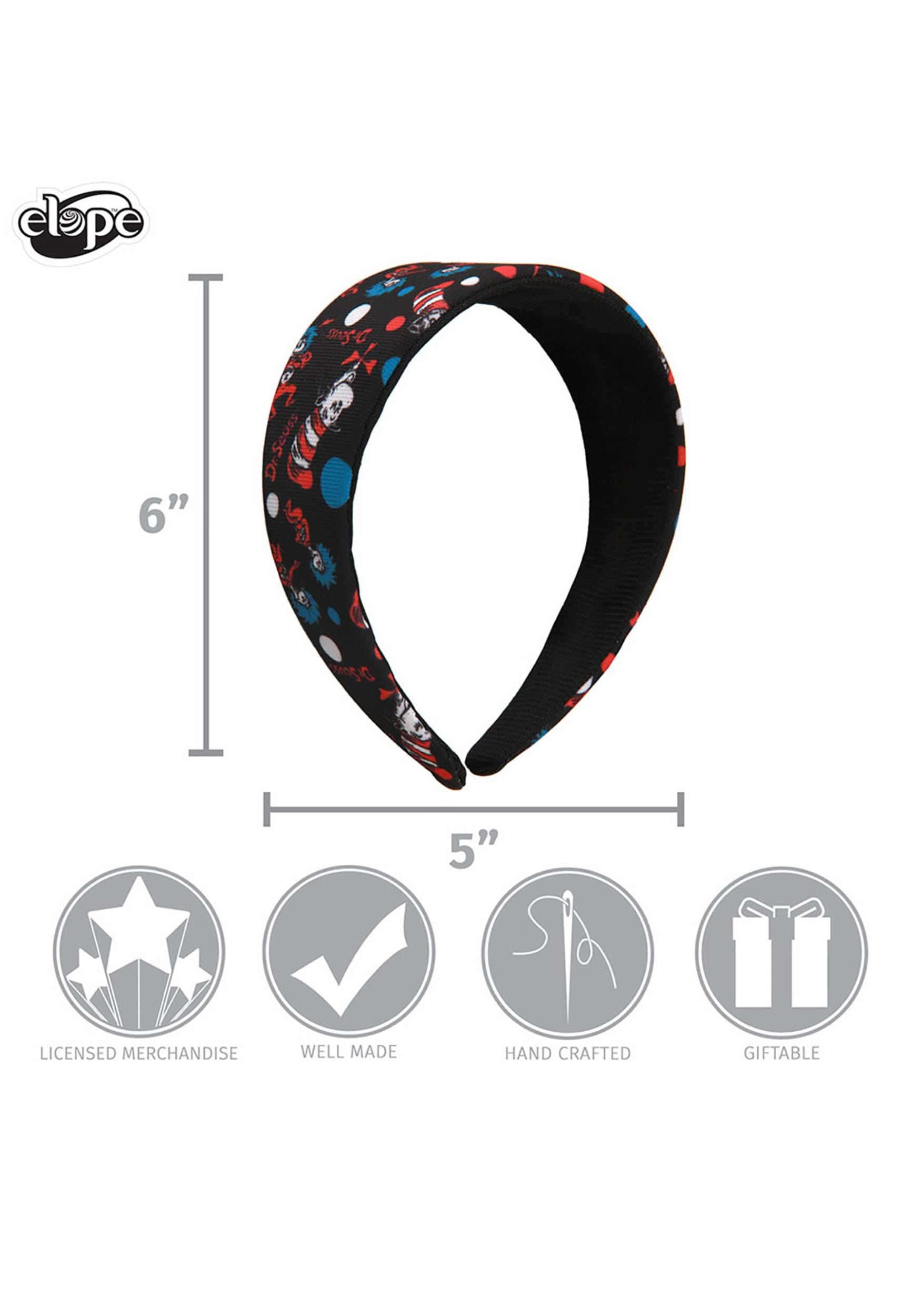 The Cat in the Hat Dr. Seuss Pattern Headband 4 The Cat in the Hat Dr. Seuss Pattern Headband