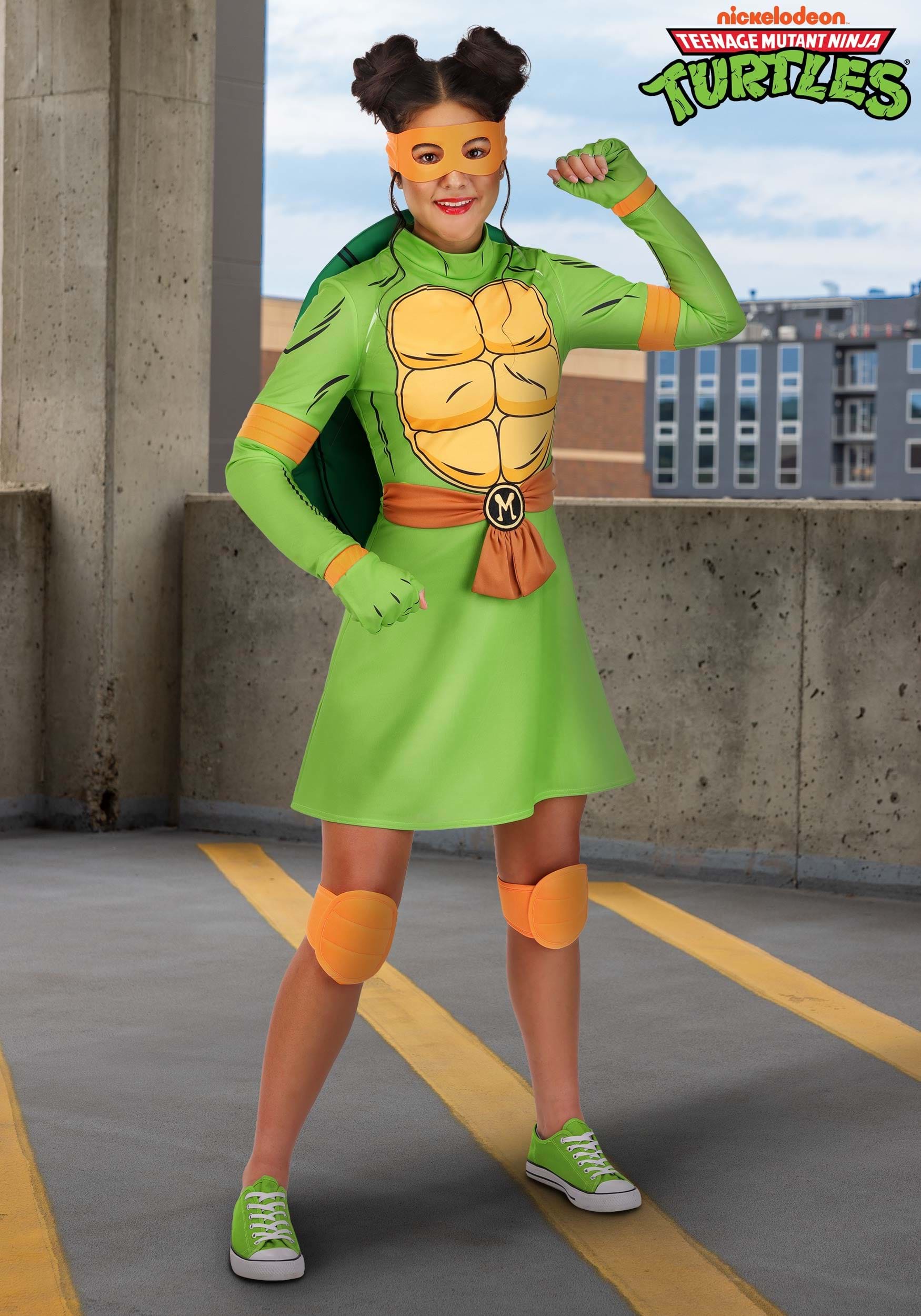 Women's Teenage Mutant Ninja Turtles Michelangelo Costume Dress