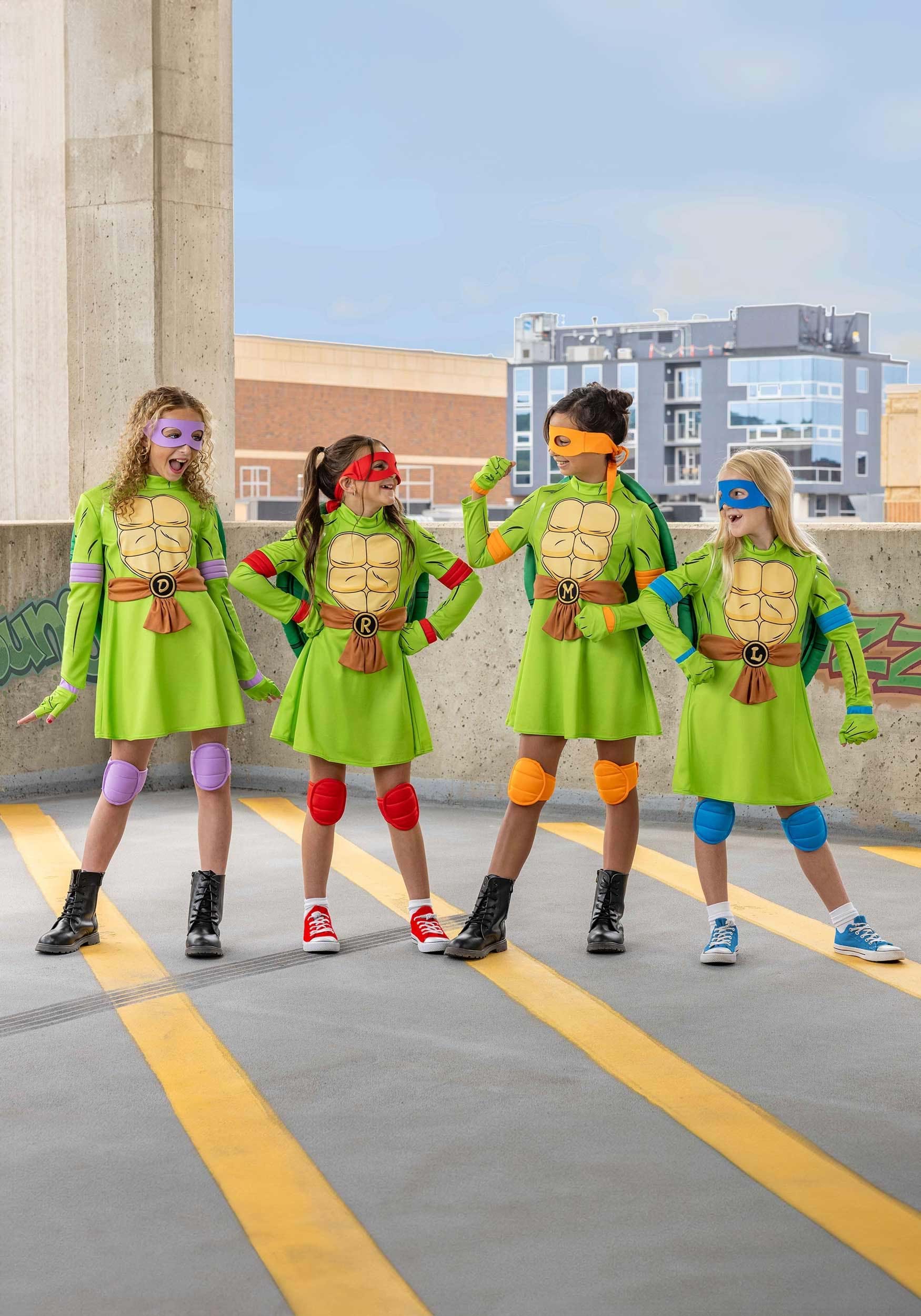 Women's Teenage Mutant Ninja Turtles Michelangelo Costume Dress